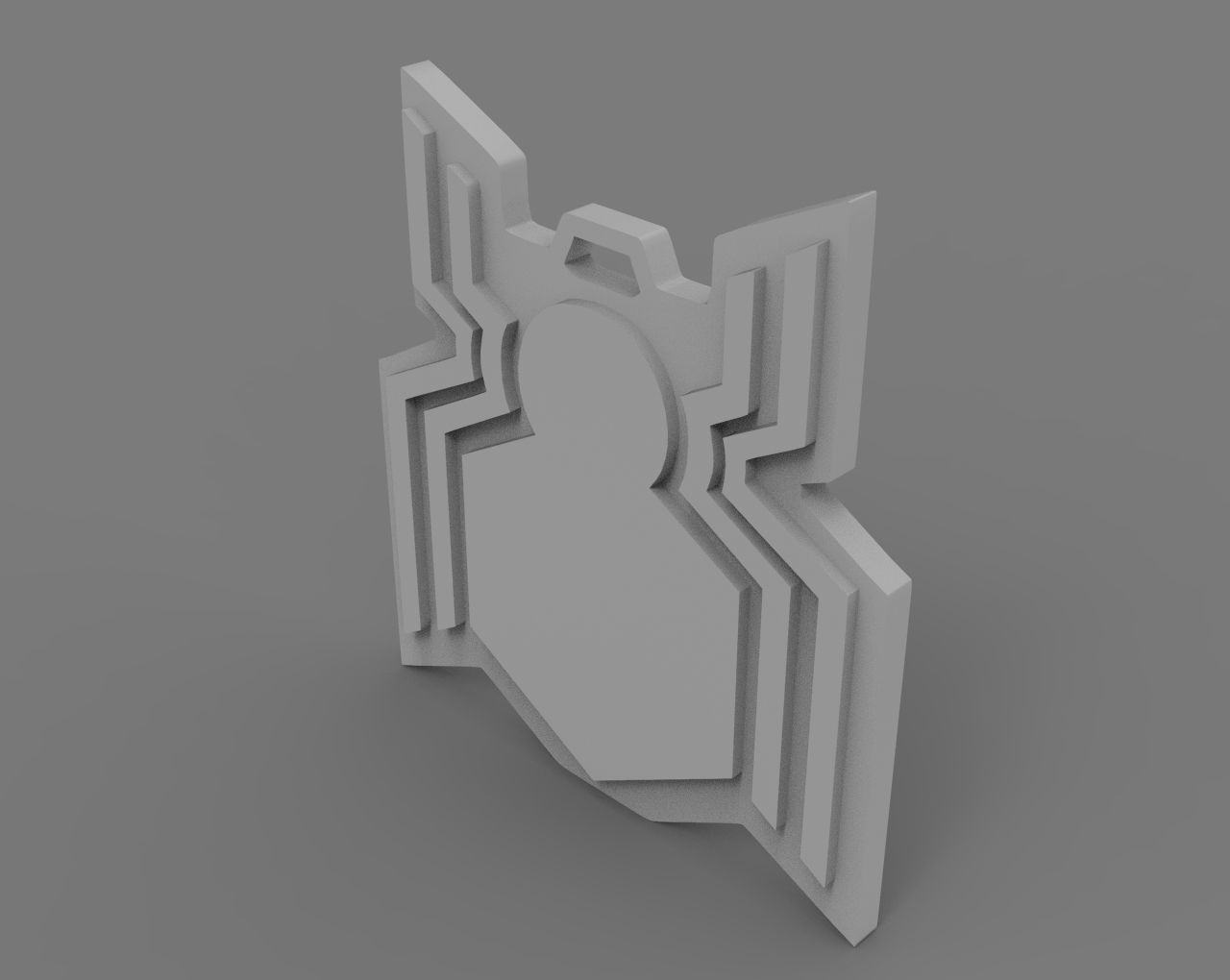 Spiderman  Homecoming Symbol 3D Printable Keychain 3D print model_3