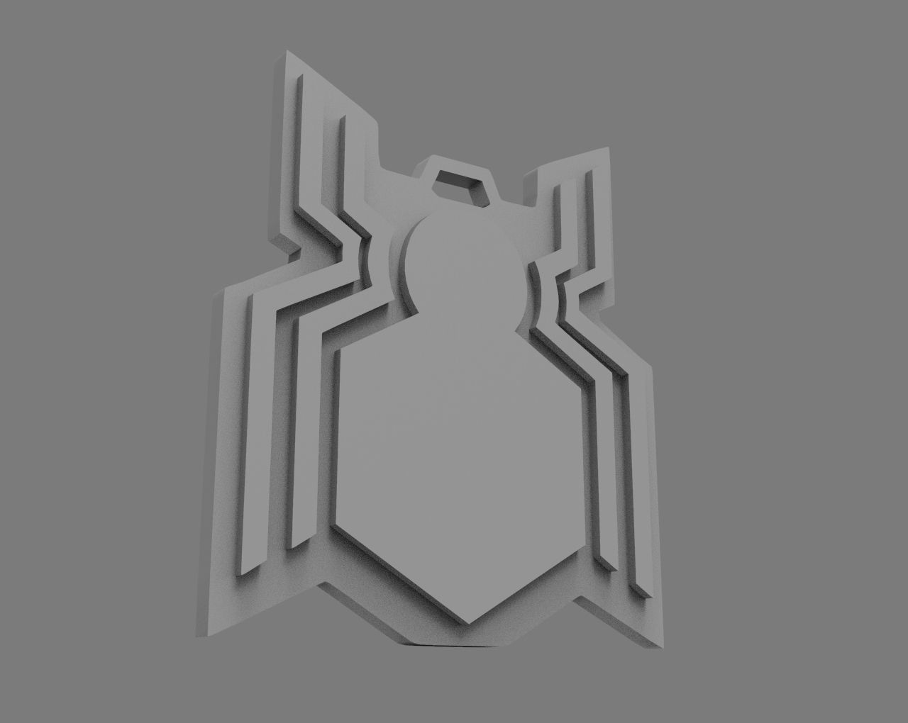 Spiderman  Homecoming Symbol 3D Printable Keychain 3D print model_2