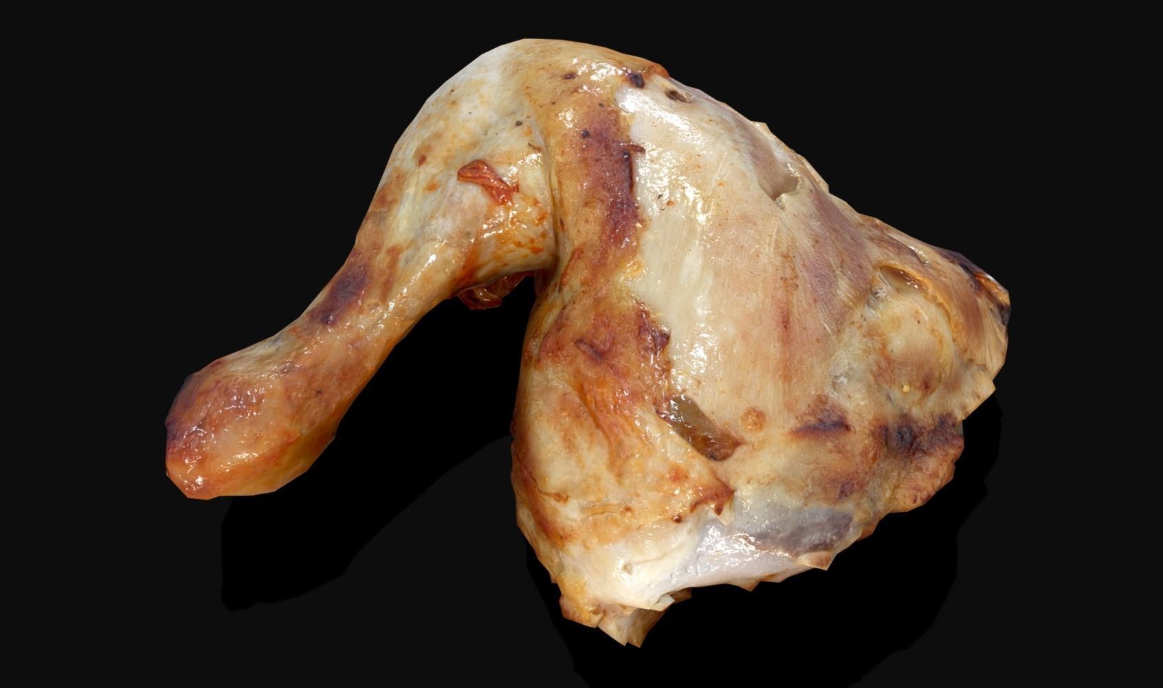 Chicken Leg - Photoscaned model Low-poly 3D model_5