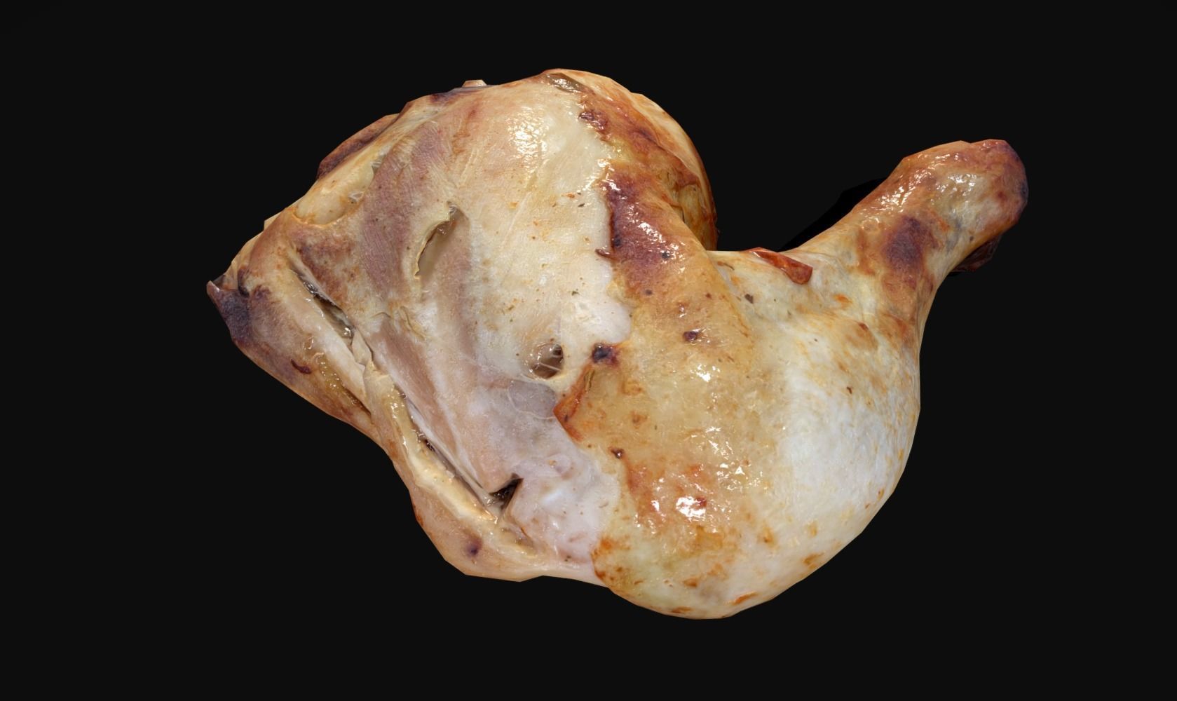 Chicken Leg - Photoscaned model Low-poly 3D model_1