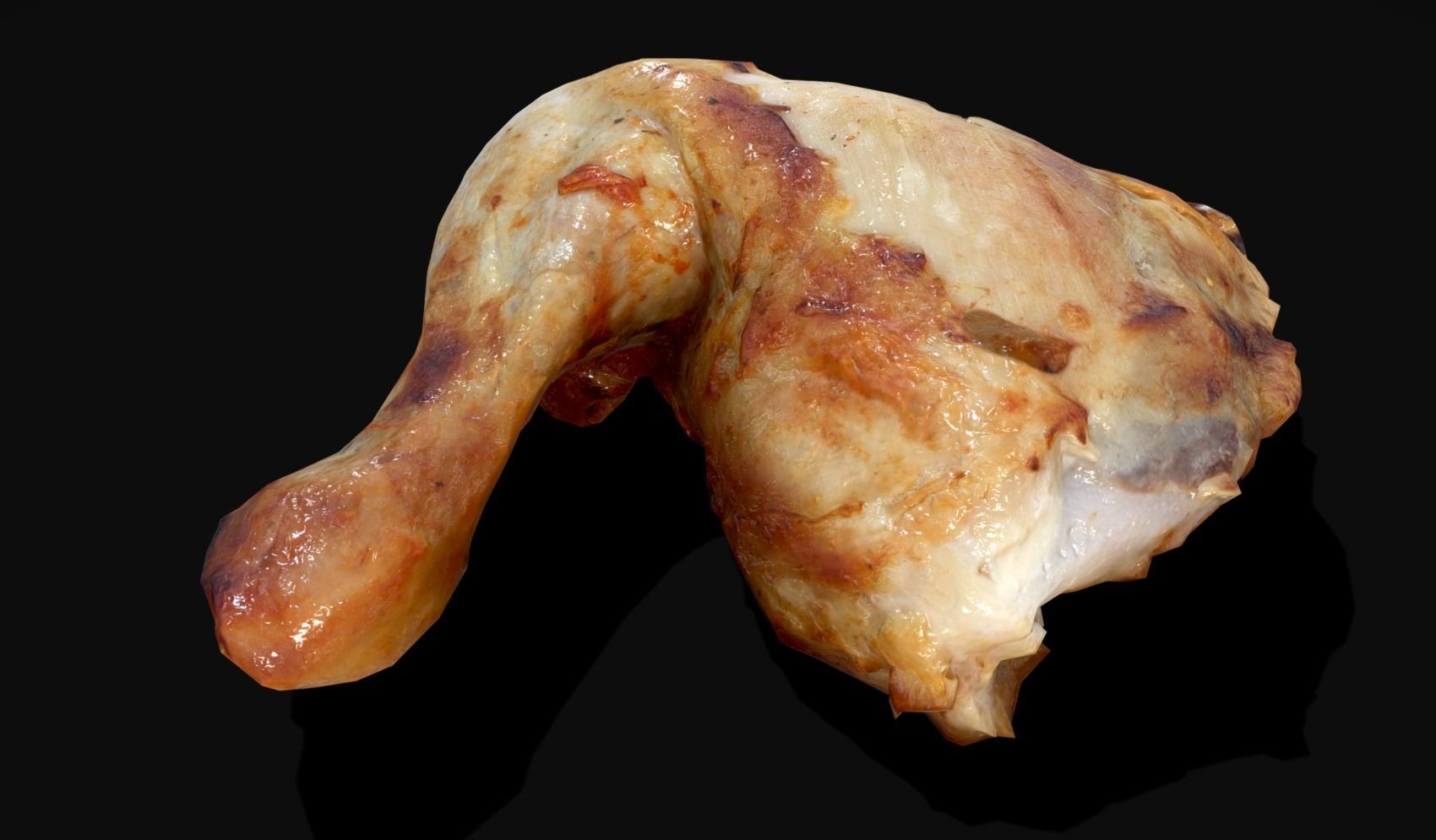 Chicken Leg - Photoscaned model Low-poly 3D model_3