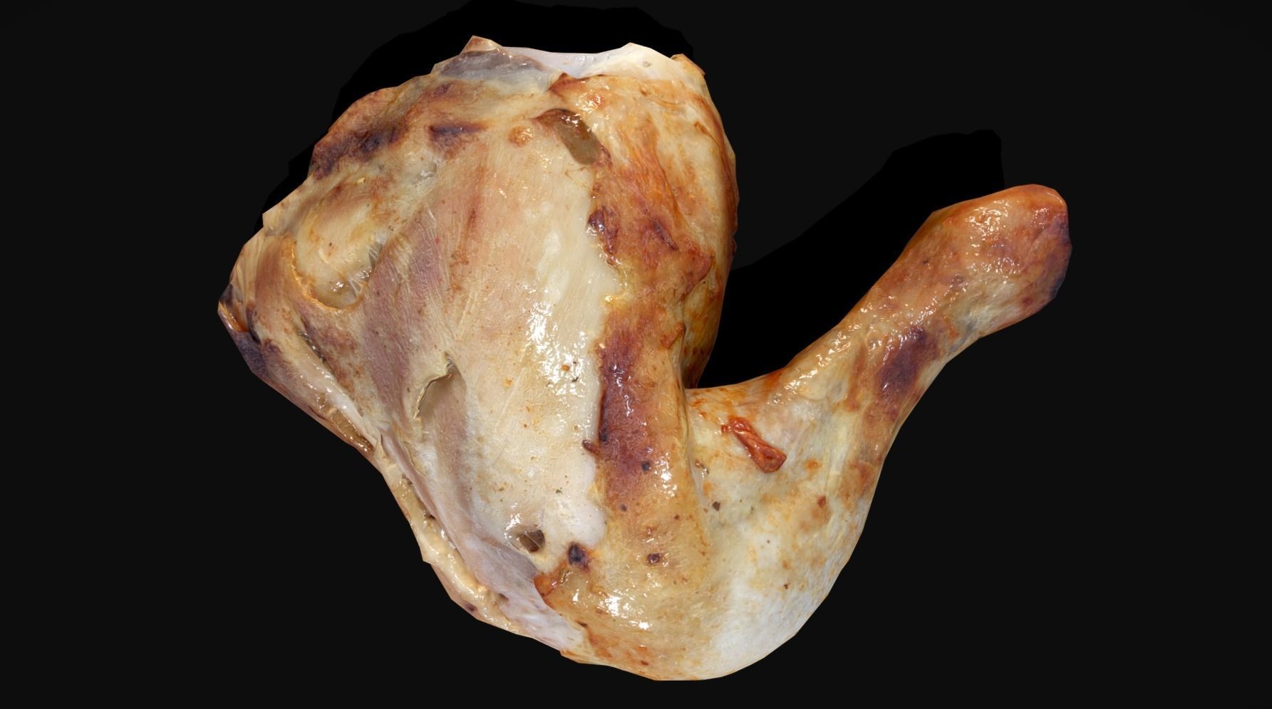 Chicken Leg - Photoscaned model Low-poly 3D model_4