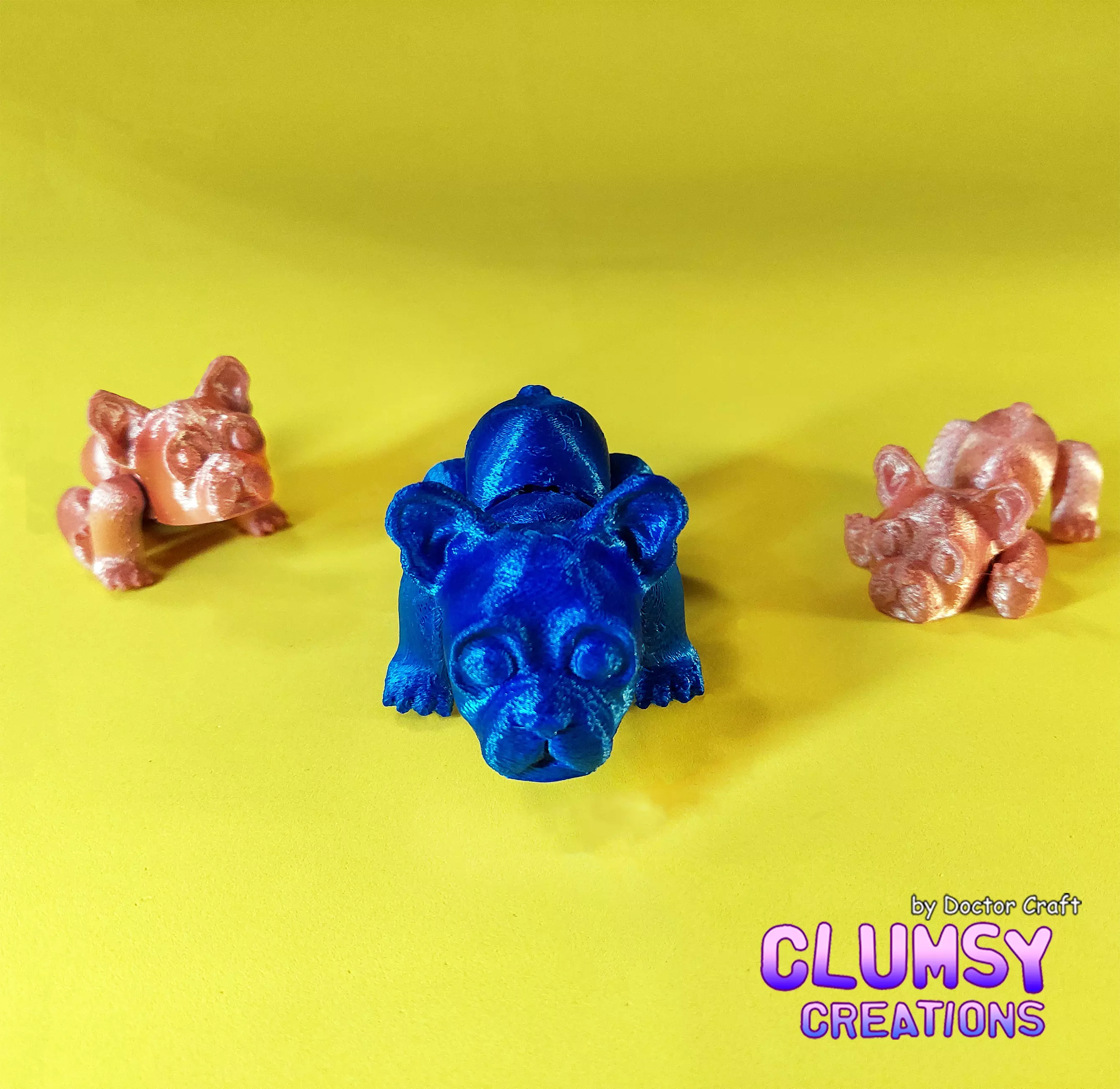 Clumsy French Bulldog 3D print model_0