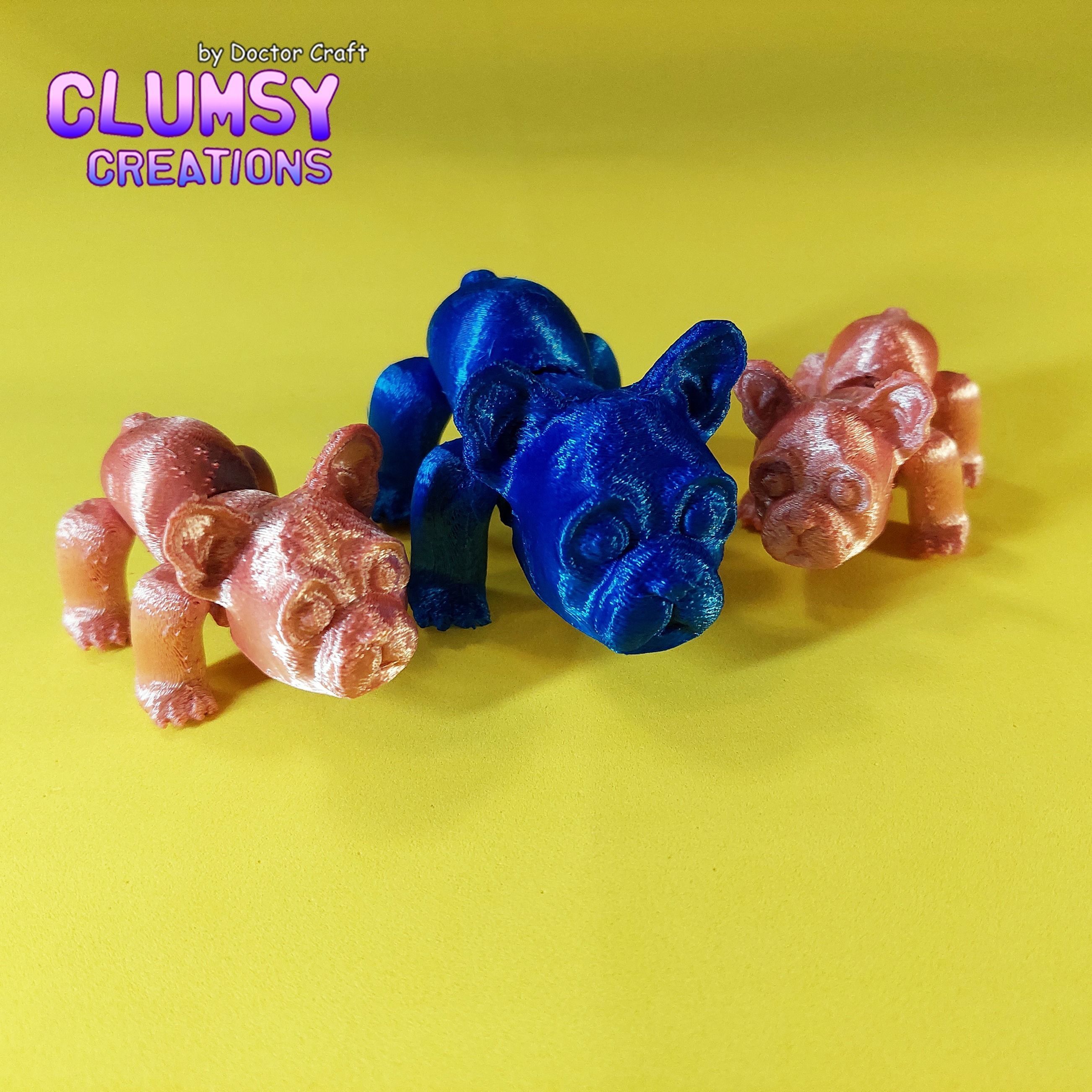 Clumsy French Bulldog 3D print model_3