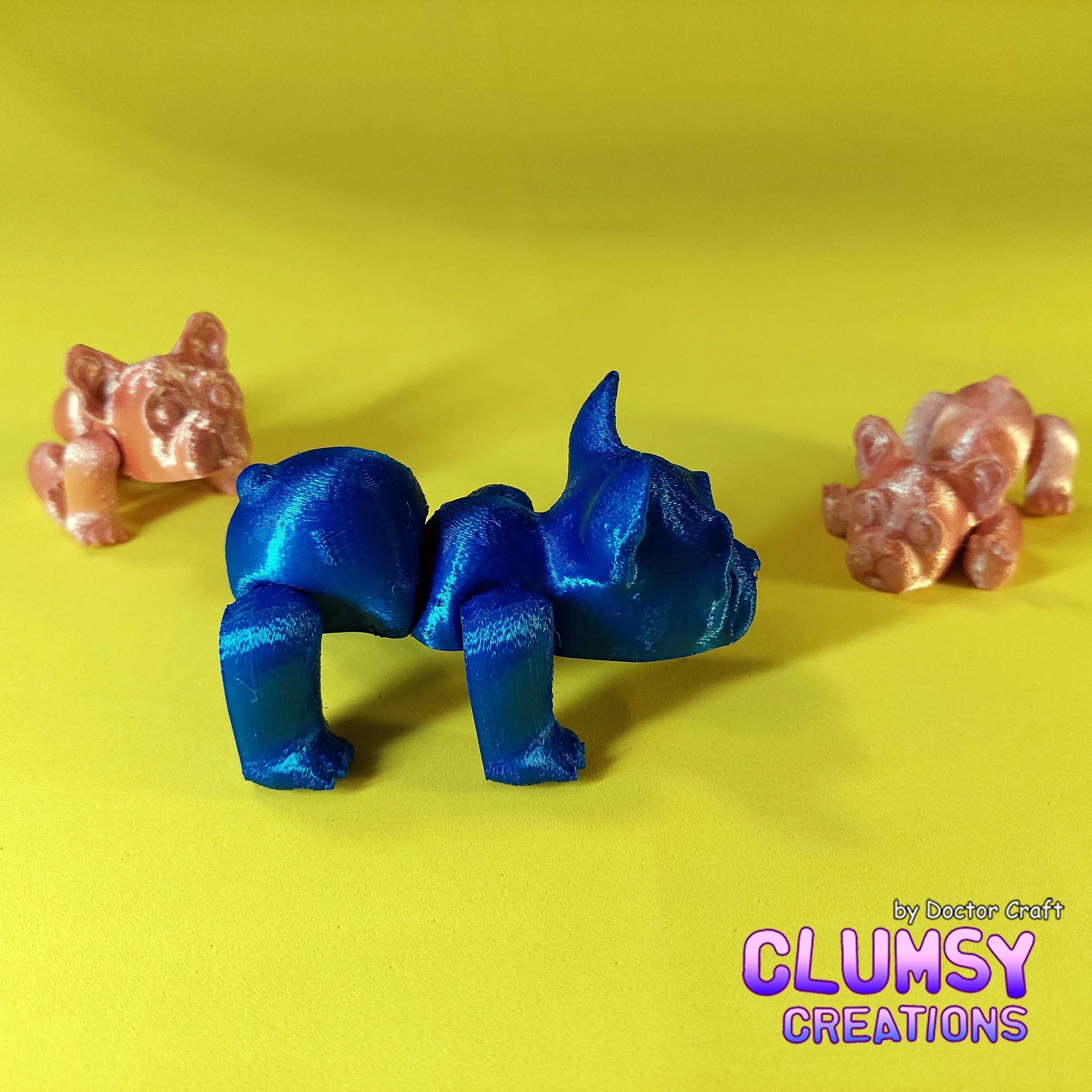Clumsy French Bulldog 3D print model_1