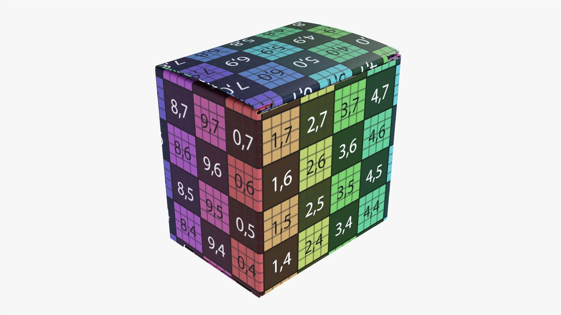 Paper box mockup 08 3D model_8