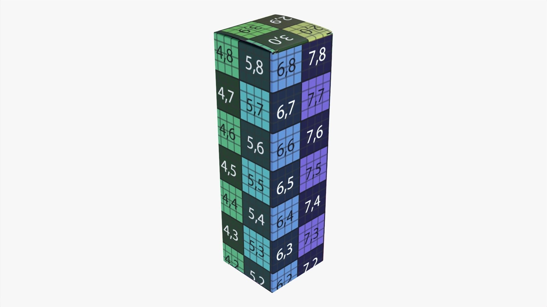 Paper box mockup 09 3D model_8