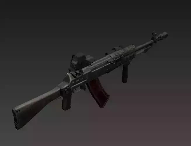 The AN94 from Call to Arms Low-poly 3D model