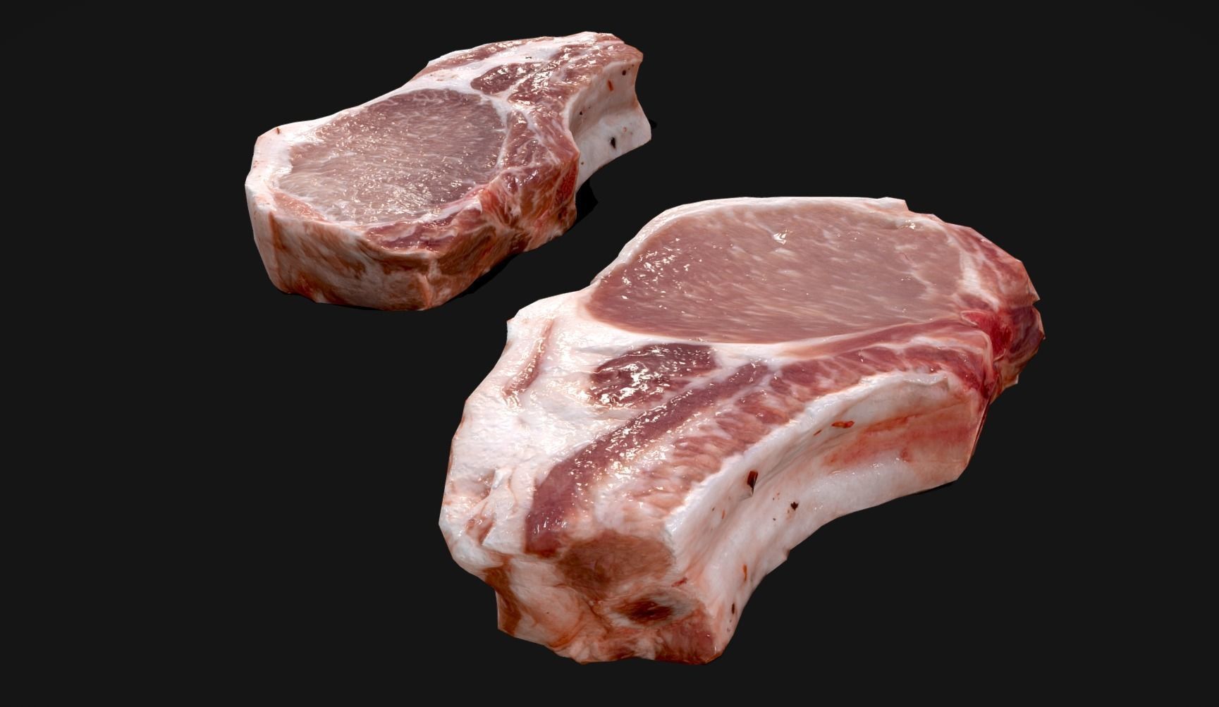 Meat Group - Photoscaned model Low-poly 3D model_1