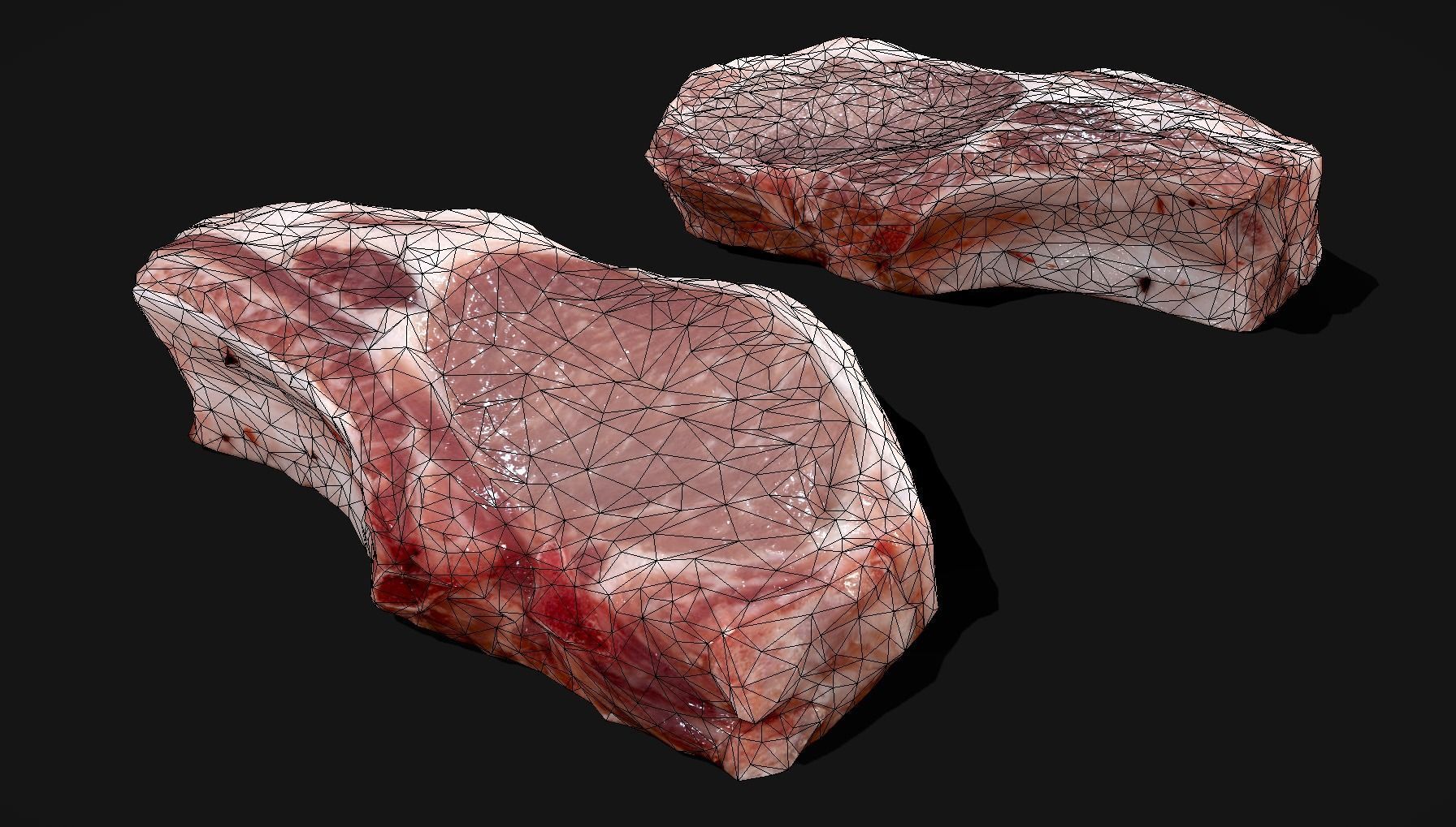 Meat Group - Photoscaned model Low-poly 3D model_5