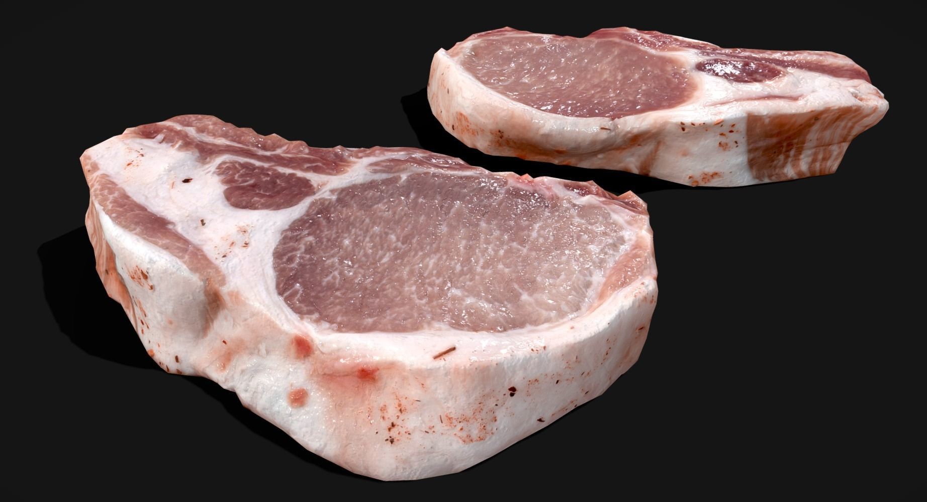 Meat Group - Photoscaned model Low-poly 3D model_2