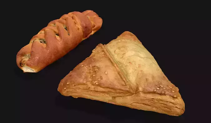 Pie Group - Photoscaned models Low-poly 3D model