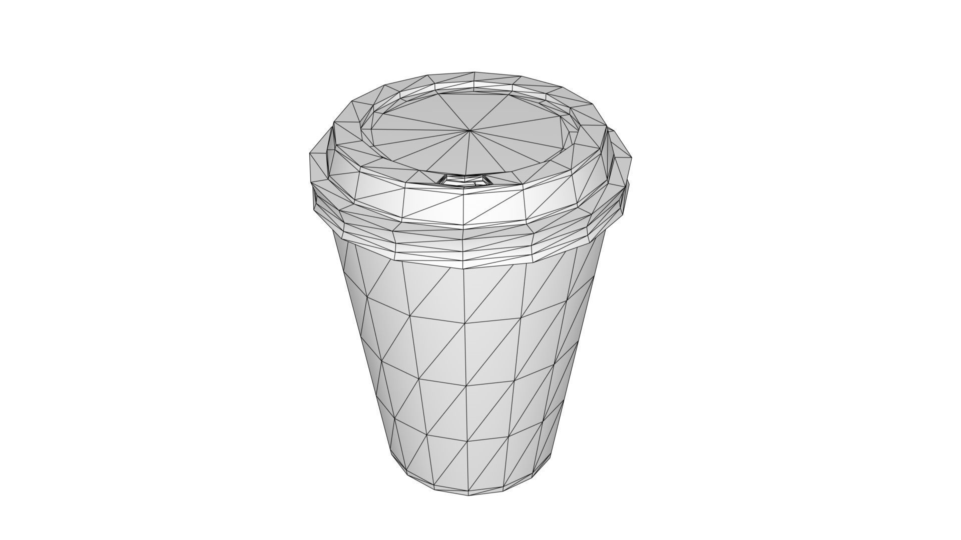 Paper Coffee Cup 3D model_6