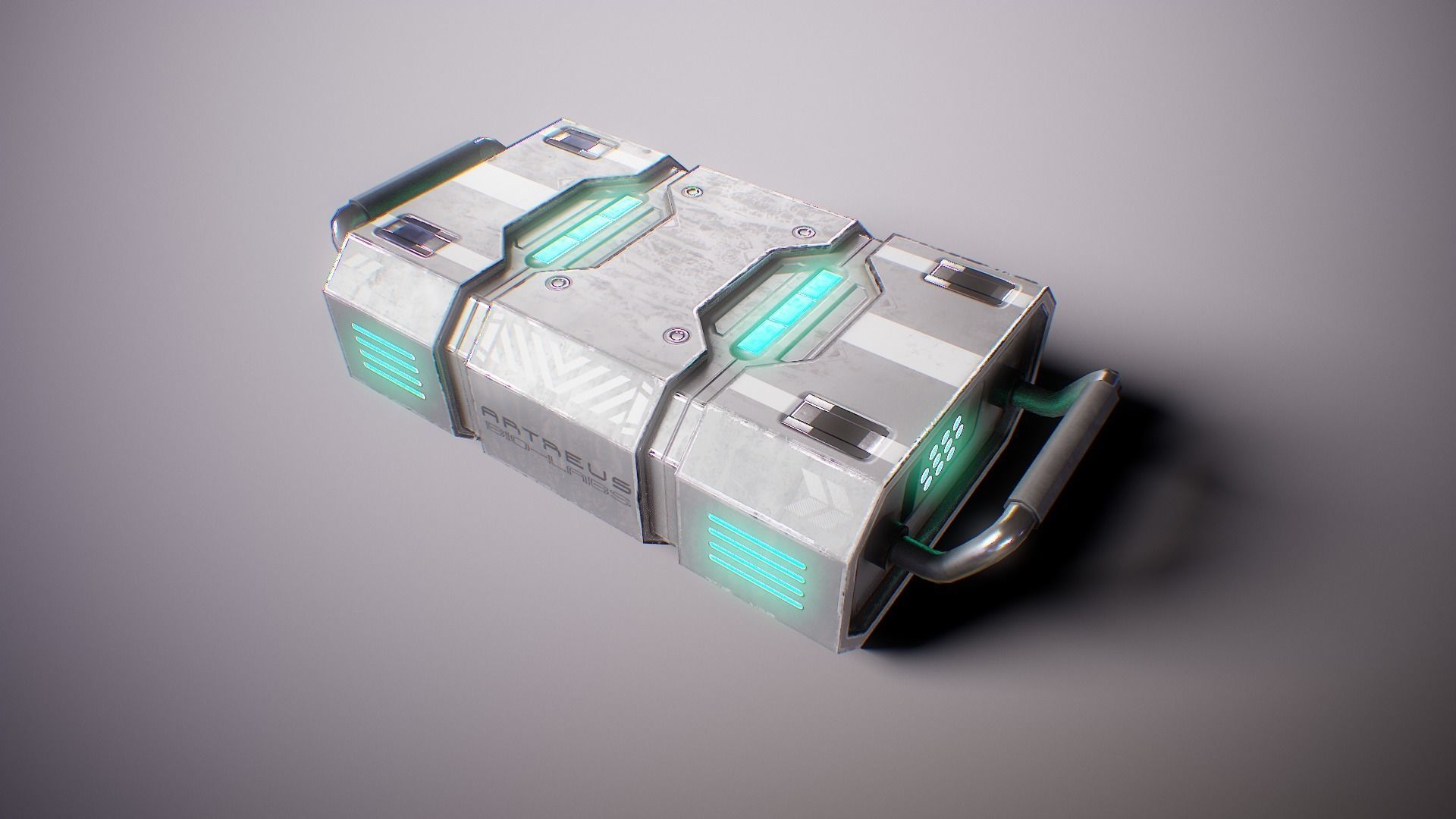 PBR Sci-Fi Lab Props Mini Collection Low-poly 3D model_15