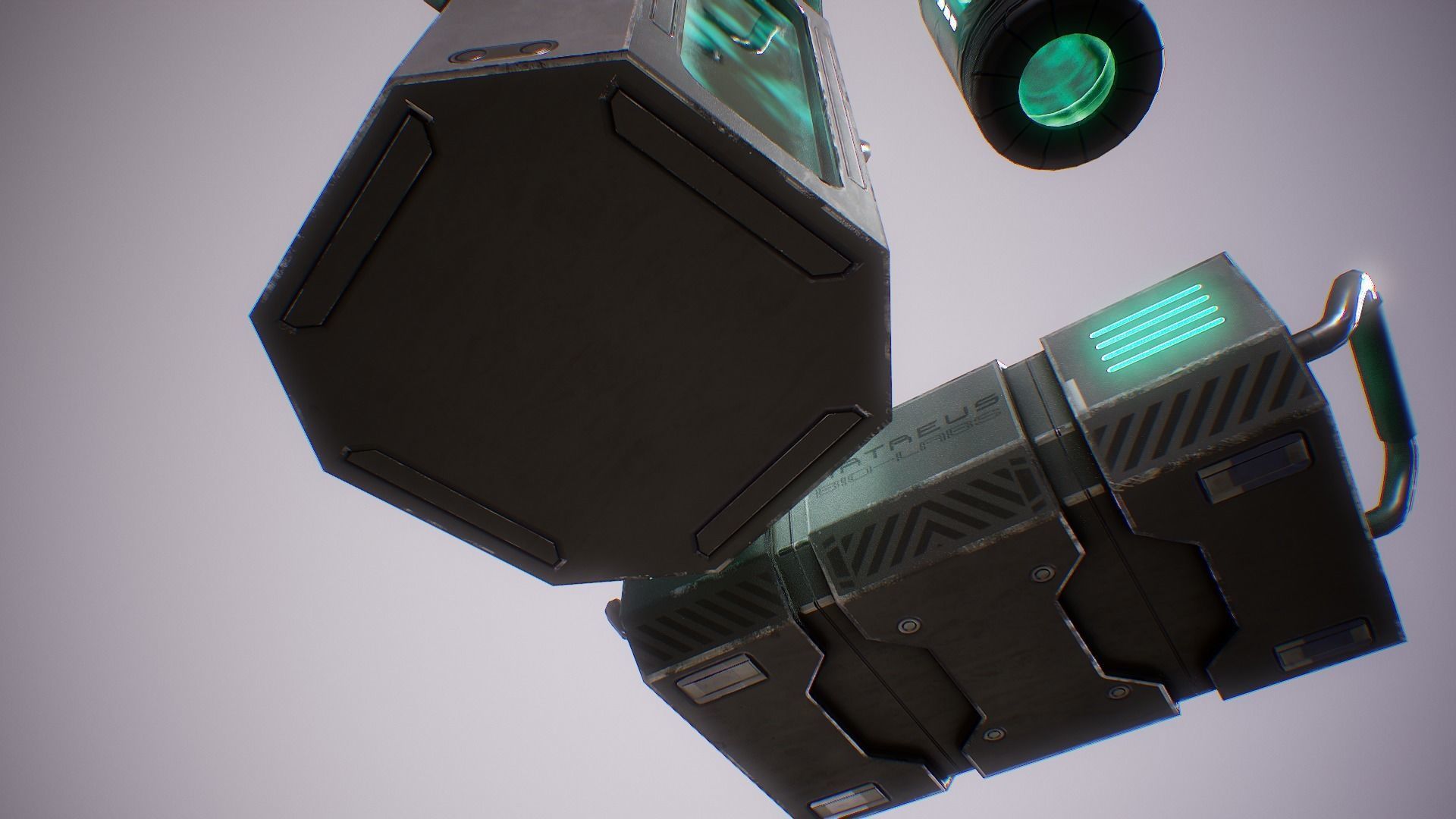 PBR Sci-Fi Lab Props Mini Collection Low-poly 3D model_11