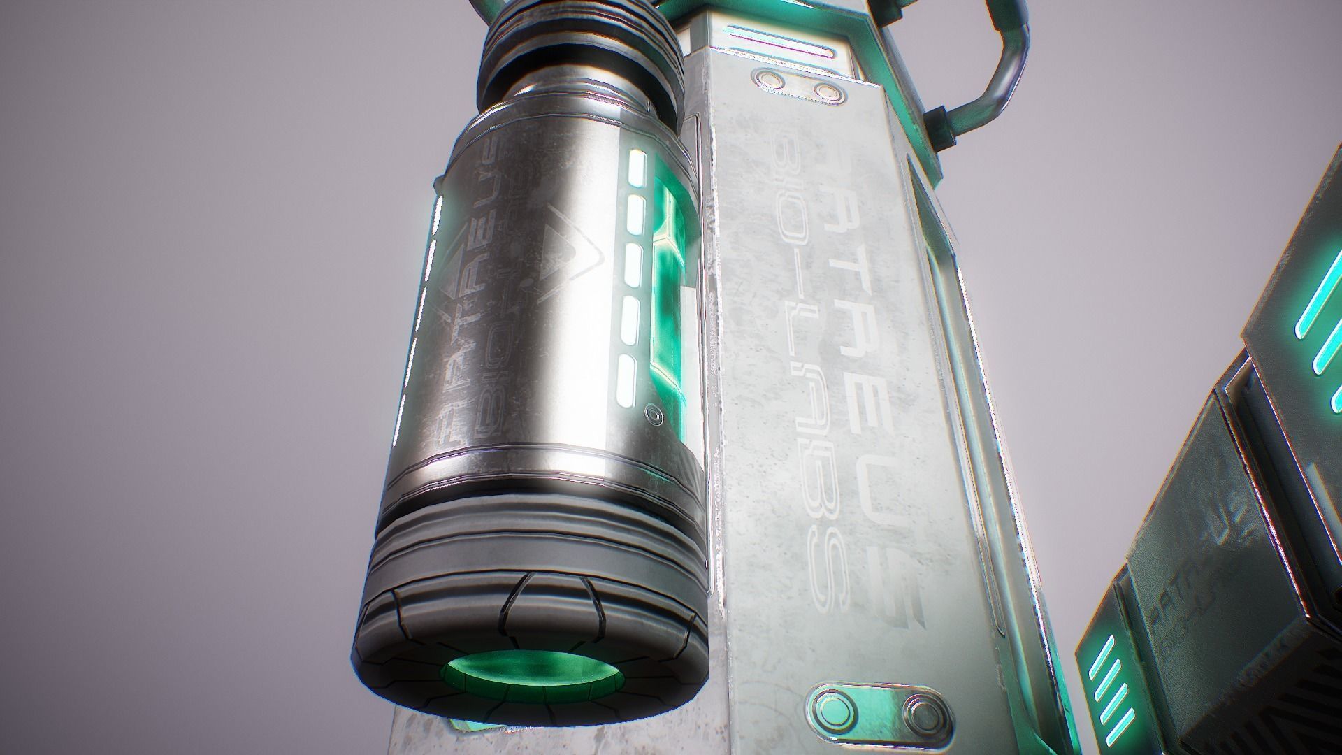 PBR Sci-Fi Lab Props Mini Collection Low-poly 3D model_9