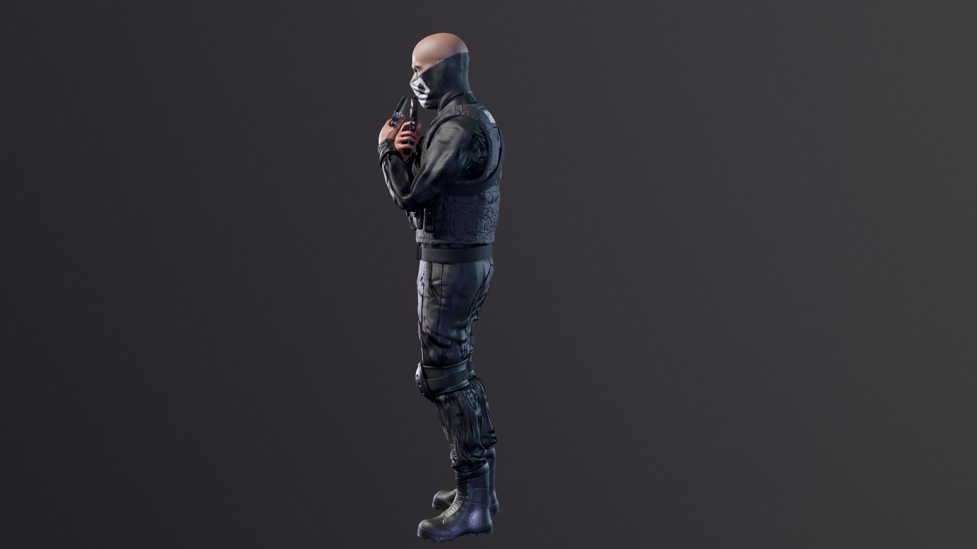 SWAT Seals Low-poly 3D model_6
