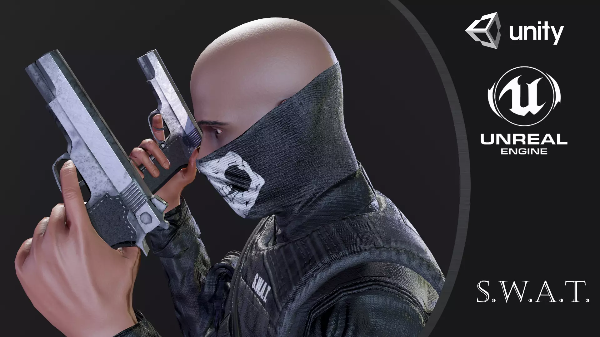 SWAT Seals Low-poly 3D model_0