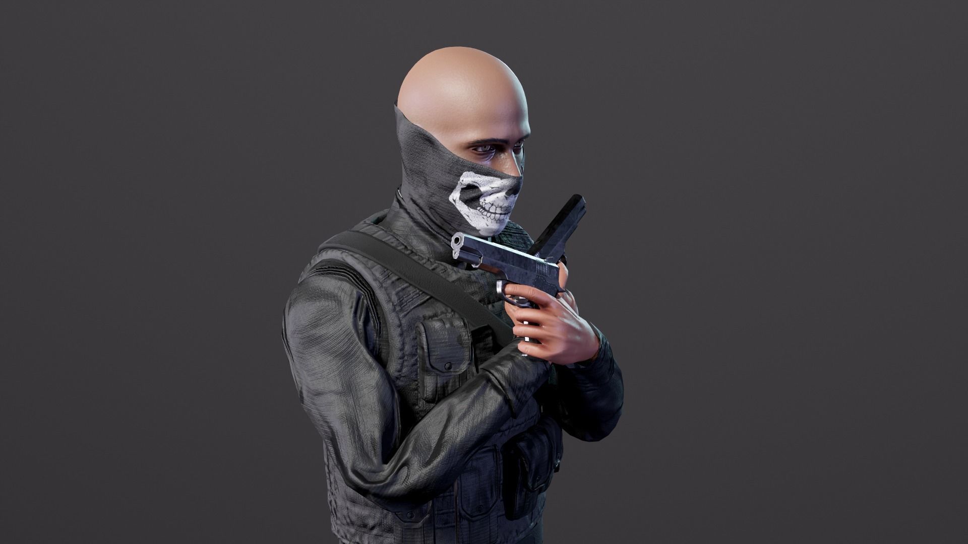 SWAT Seals Low-poly 3D model_7