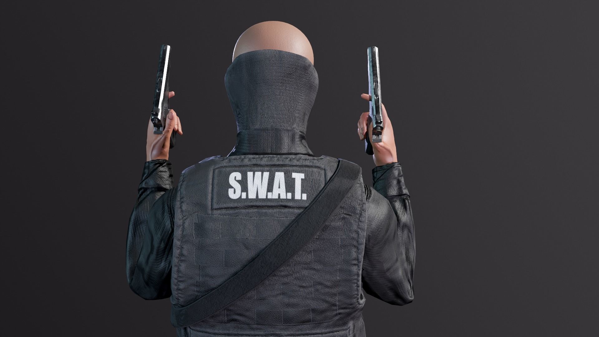SWAT Seals Low-poly 3D model_11