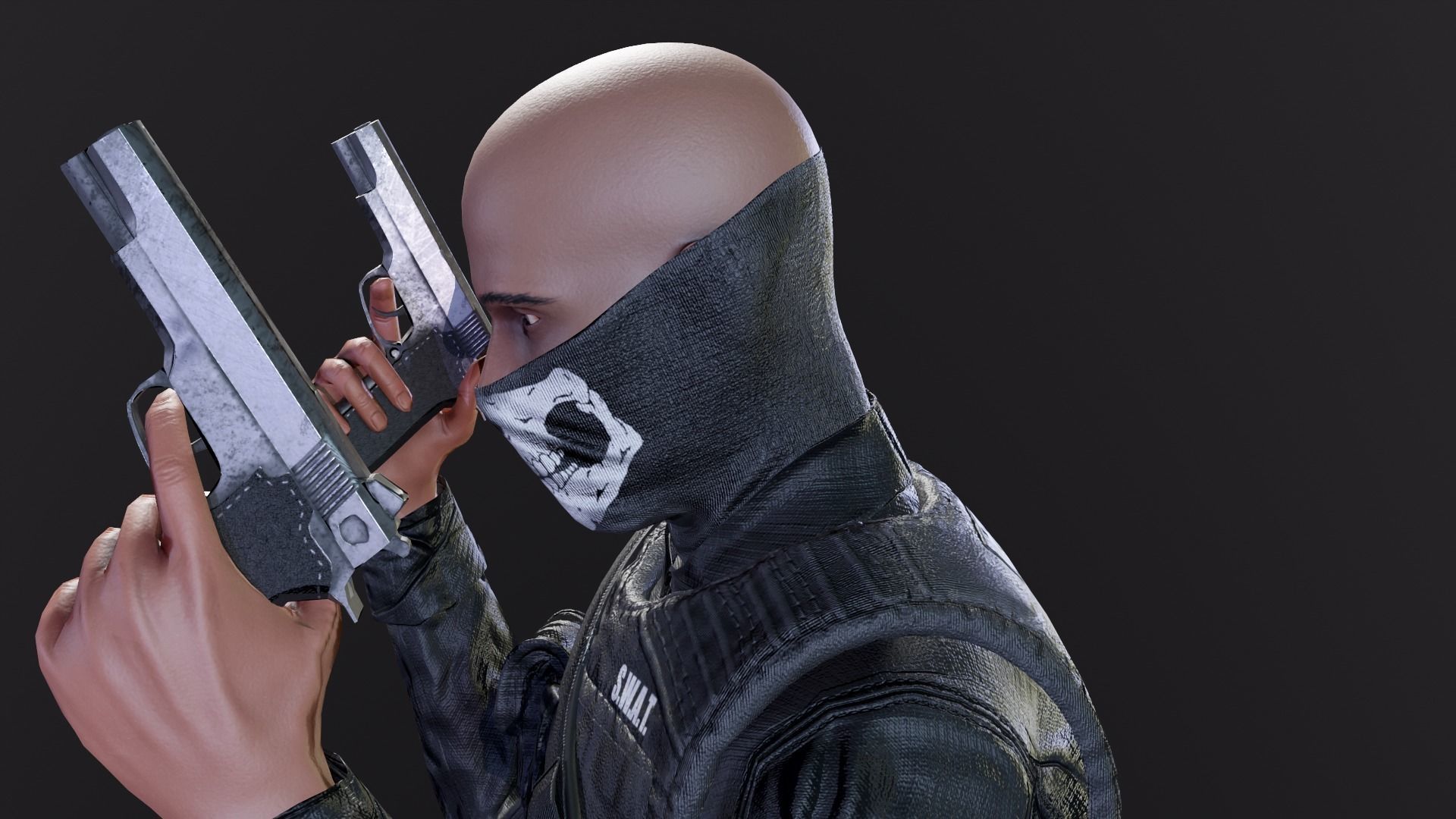 SWAT Seals Low-poly 3D model_19