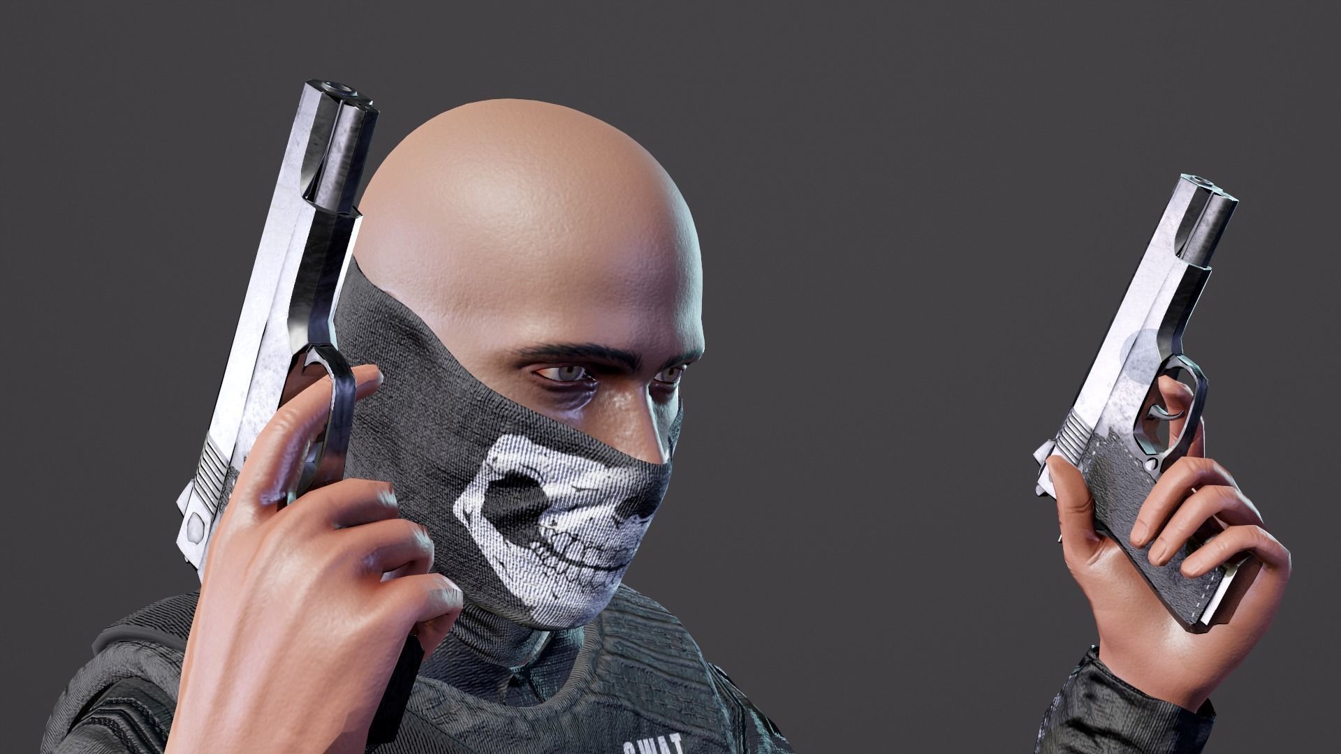 SWAT Seals Low-poly 3D model_14