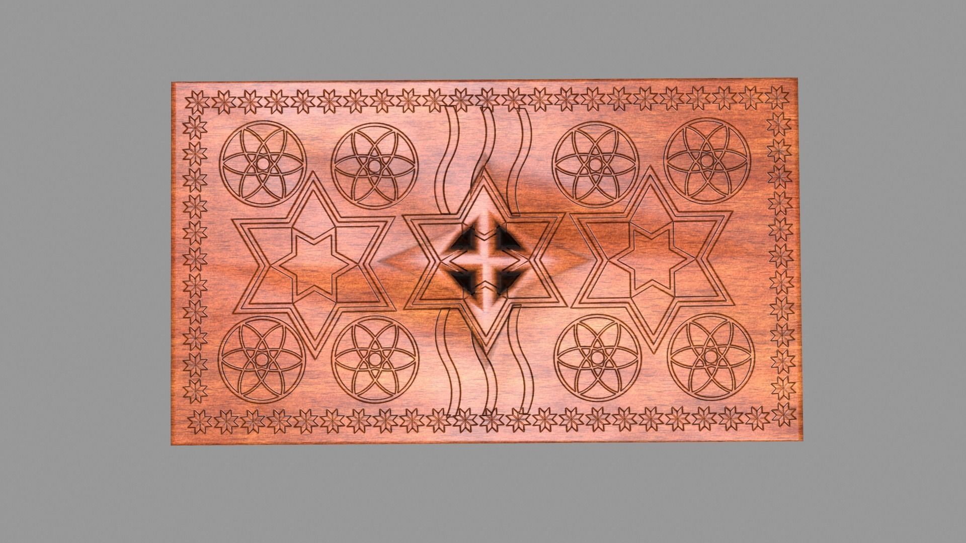 Classic Table Low-poly 3D model_3