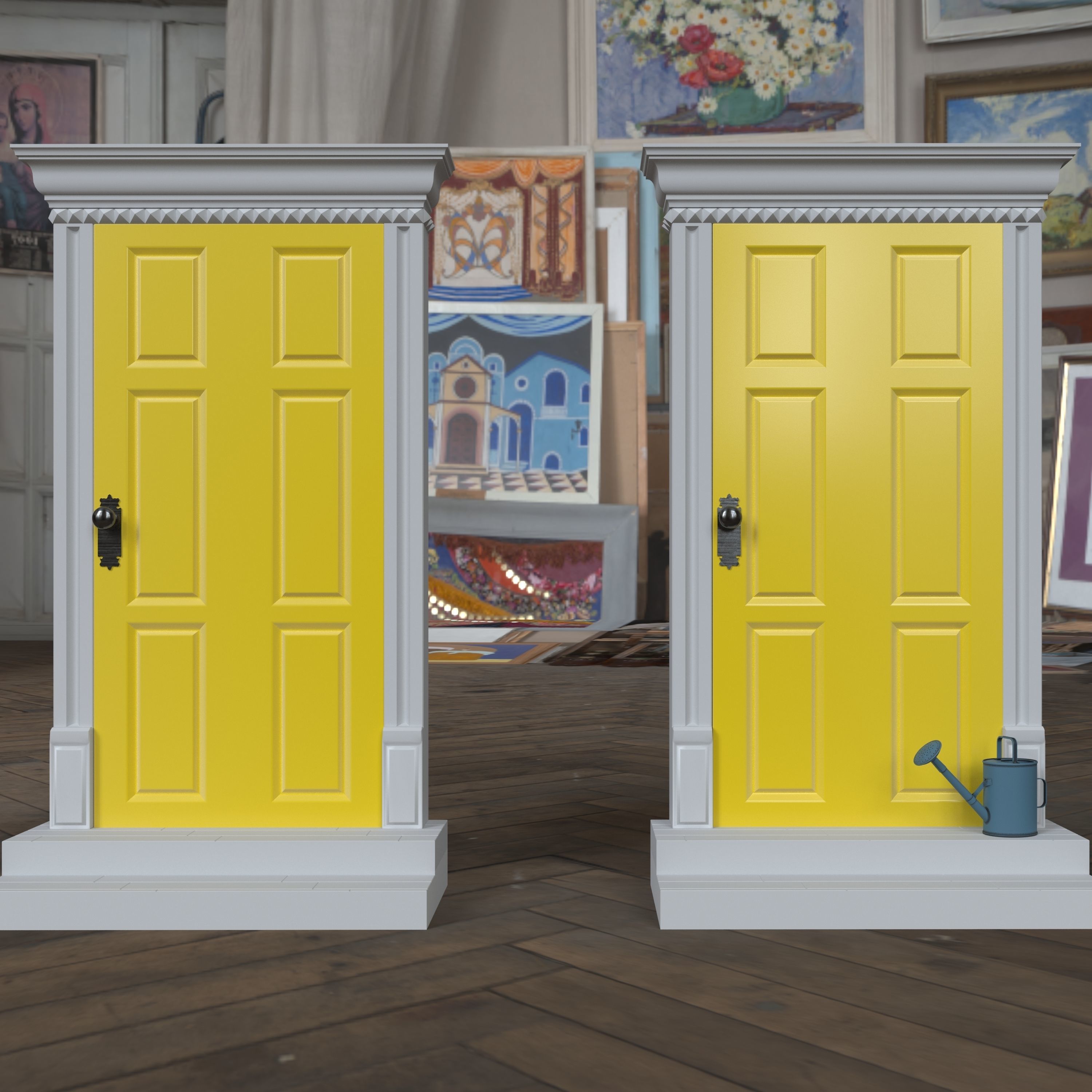 Mini Doors 3D model 3D printable | CGTrader