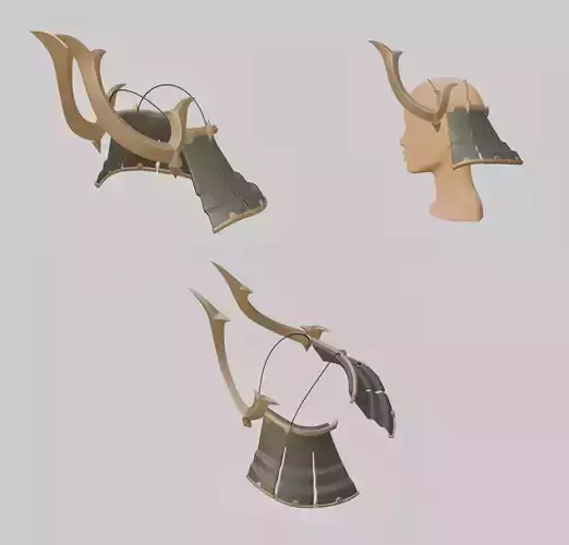 Raiden Shogun Boss Crown - 3D STL 3D print model