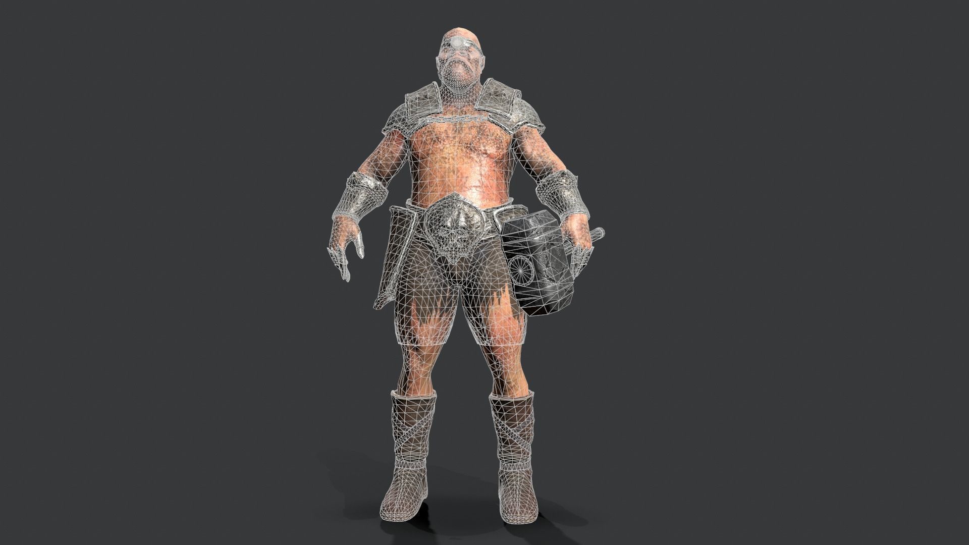 Cyclopse Low-poly 3D model_29