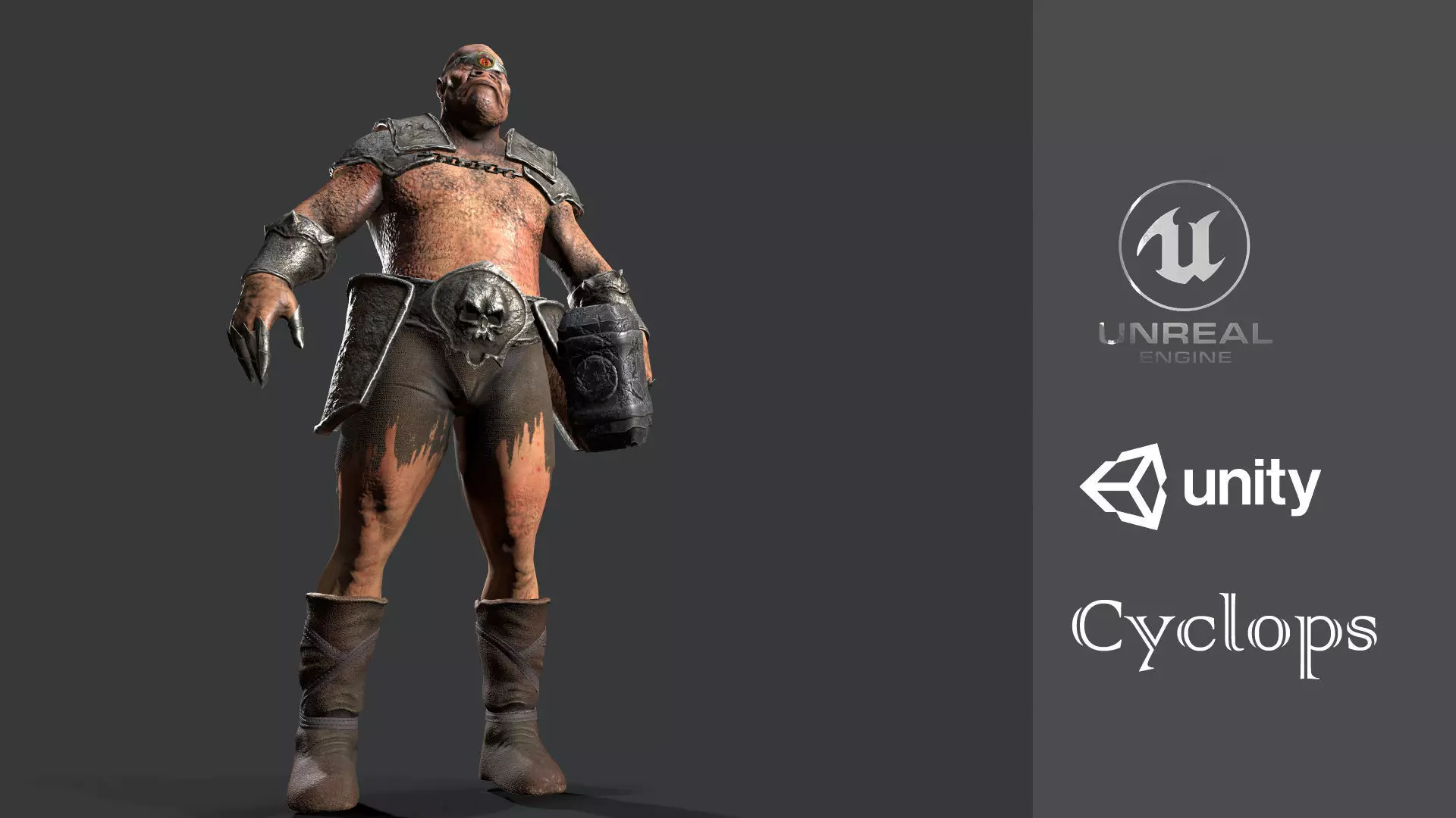 Cyclopse Low-poly 3D model_0