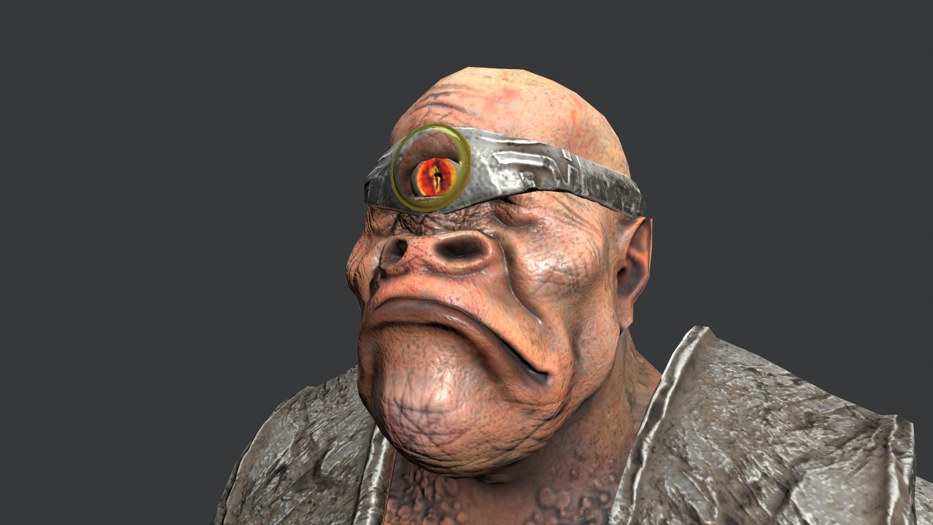 Cyclopse Low-poly 3D model_34