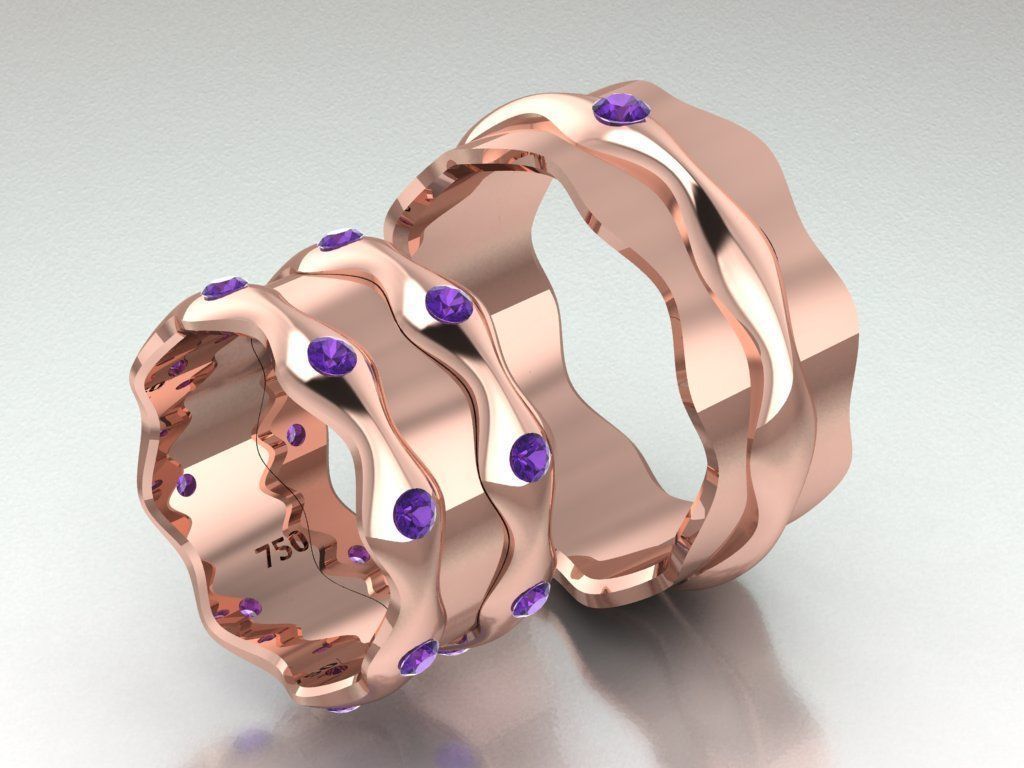 ring set 19 collection1 3D print model_8