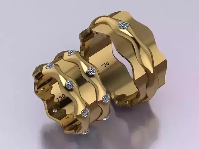 ring set 19 collection1 3D print model