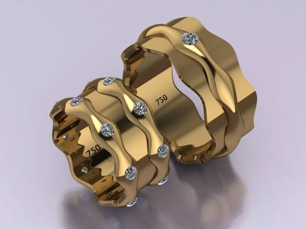 ring set 19 collection1 3D print model_0