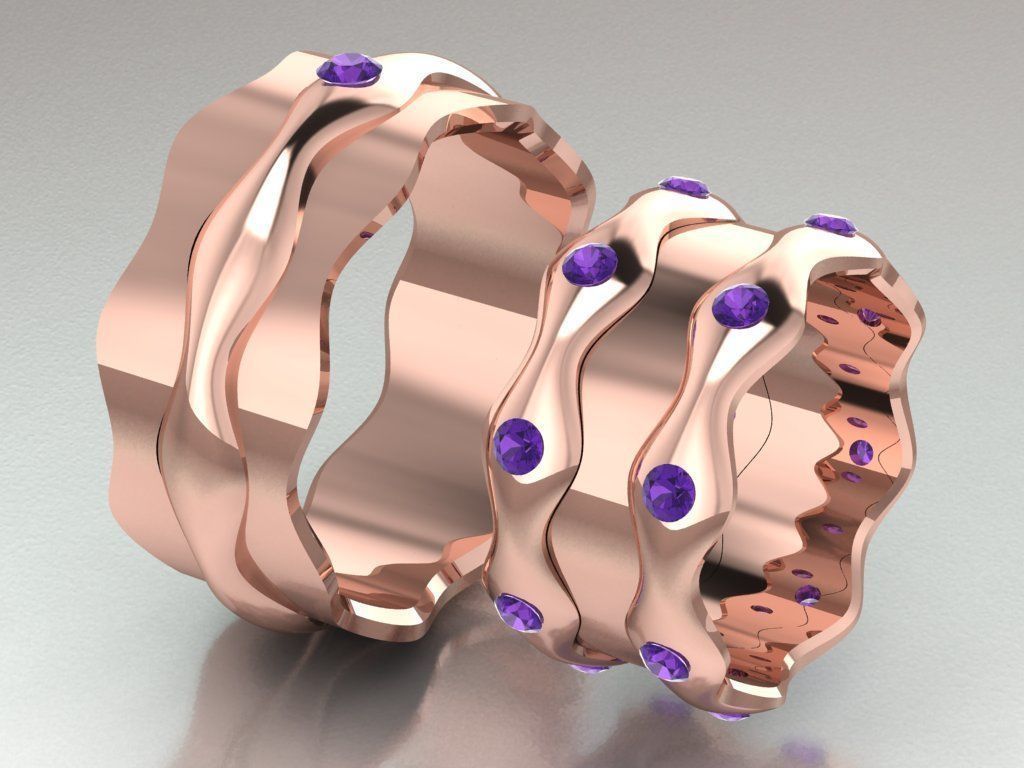 ring set 19 collection1 3D print model_5