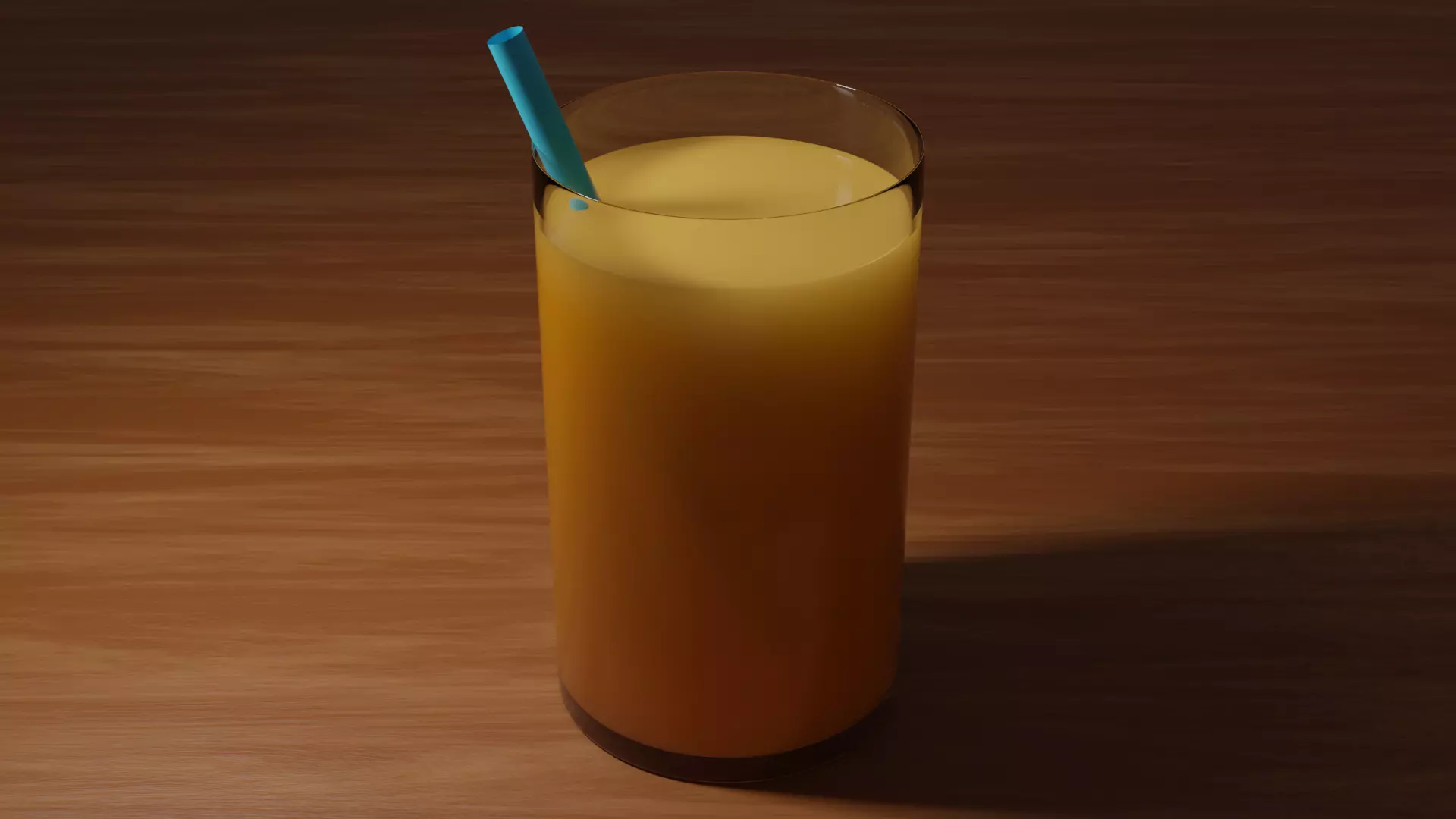Realistic Orange Juice 3D model_0