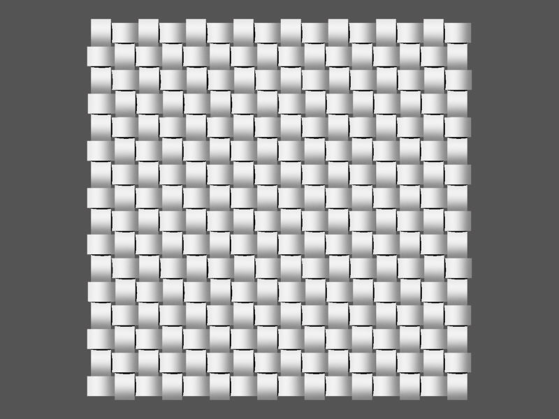 Panel Wall Woven Motif 3D model_1