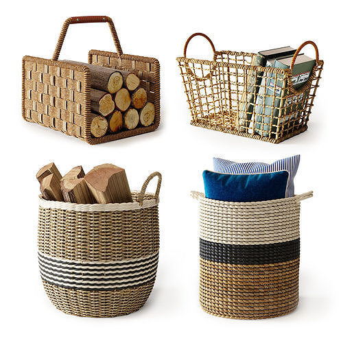 Baskets Set 10 3D model