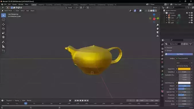 kettle golden teapot