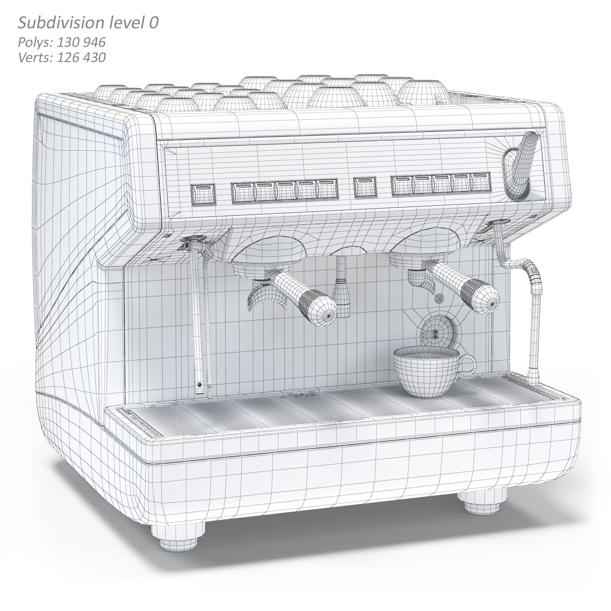 Coffee machine Nuova Simonelli Appia 2 Gr S Compact 3D model_6