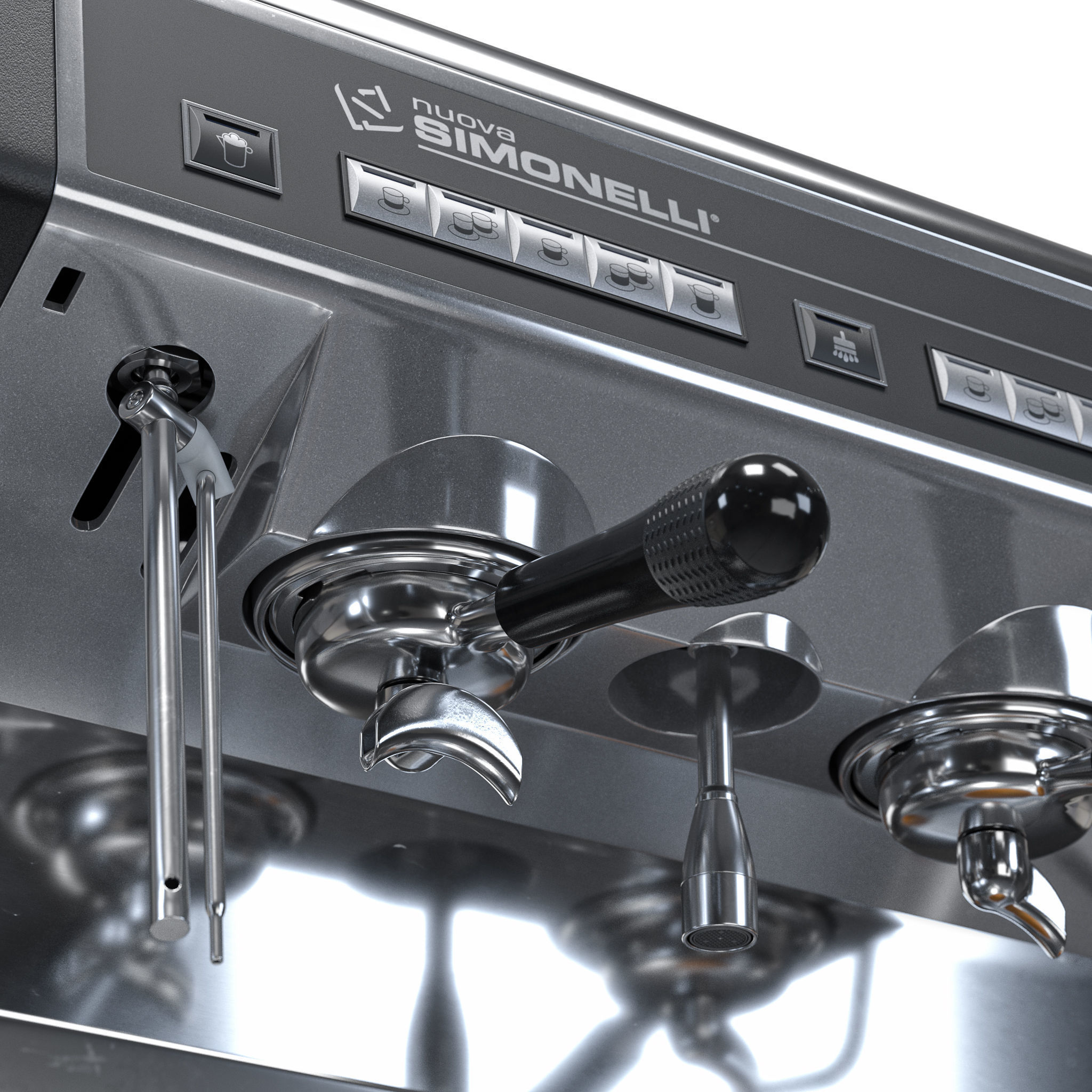 Coffee machine Nuova Simonelli Appia 2 Gr S Compact 3D model_4