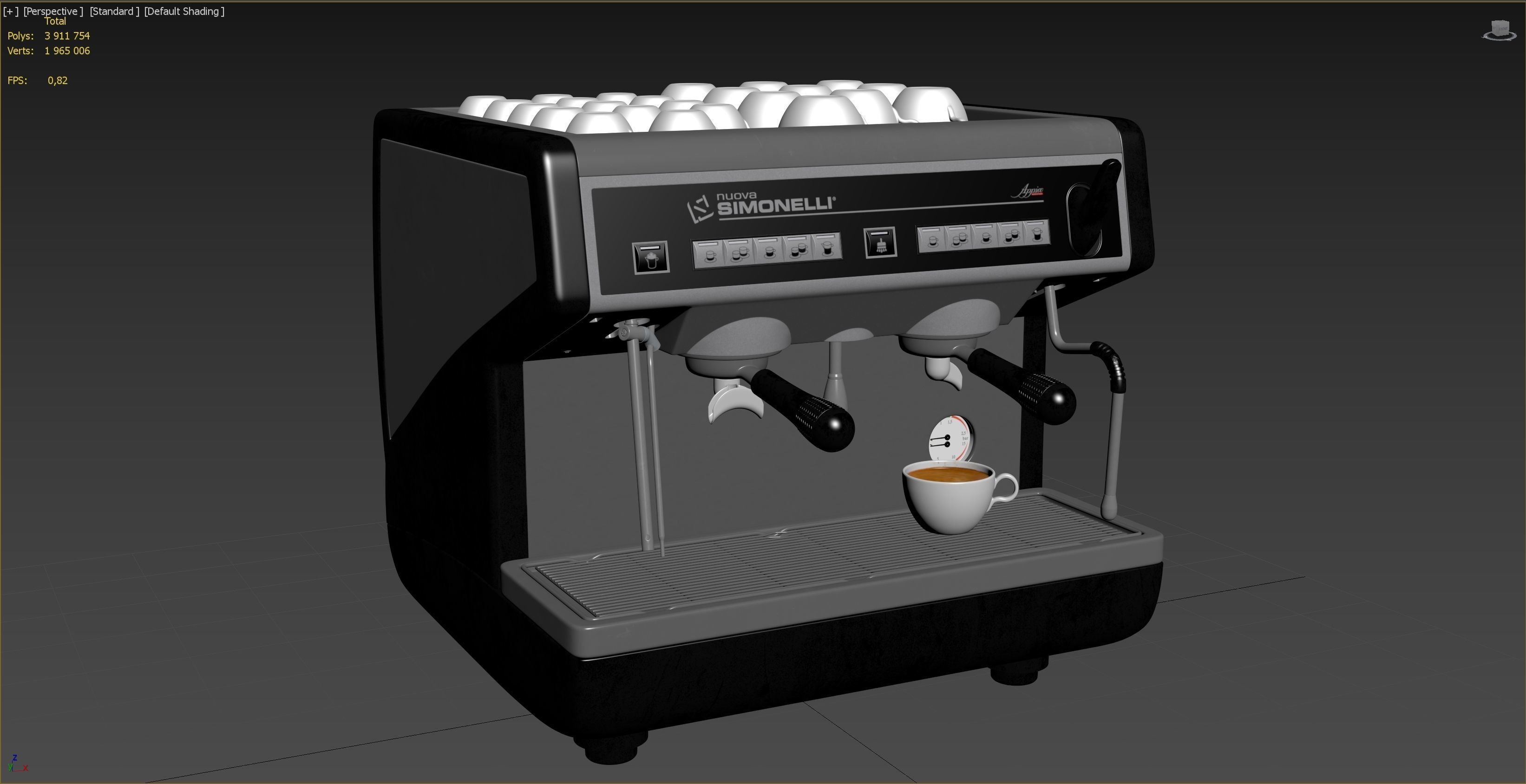 Coffee machine Nuova Simonelli Appia 2 Gr S Compact 3D model_11