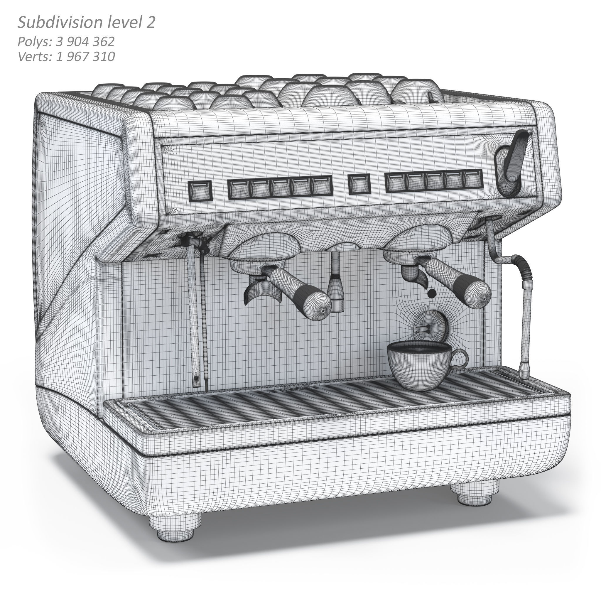 Coffee machine Nuova Simonelli Appia 2 Gr S Compact 3D model_8