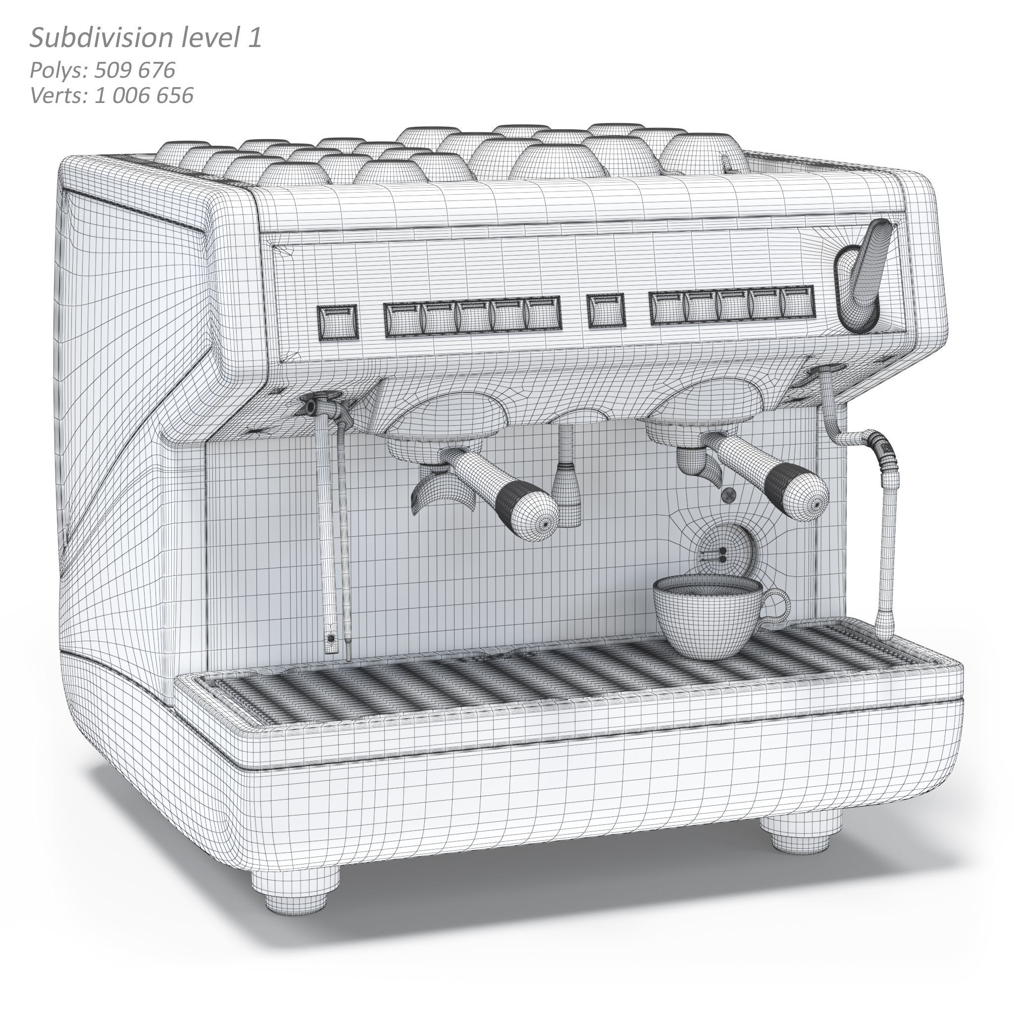 Coffee machine Nuova Simonelli Appia 2 Gr S Compact 3D model_7
