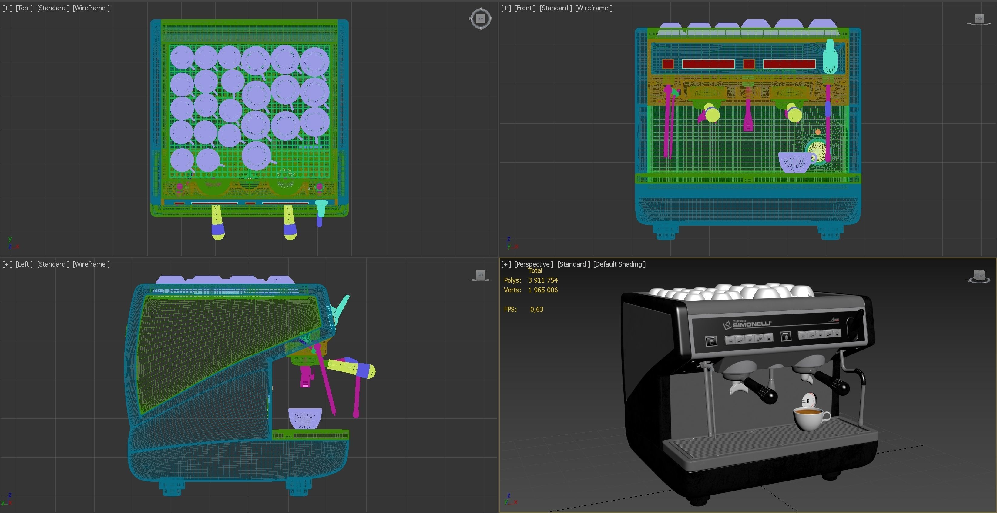 Coffee machine Nuova Simonelli Appia 2 Gr S Compact 3D model_10