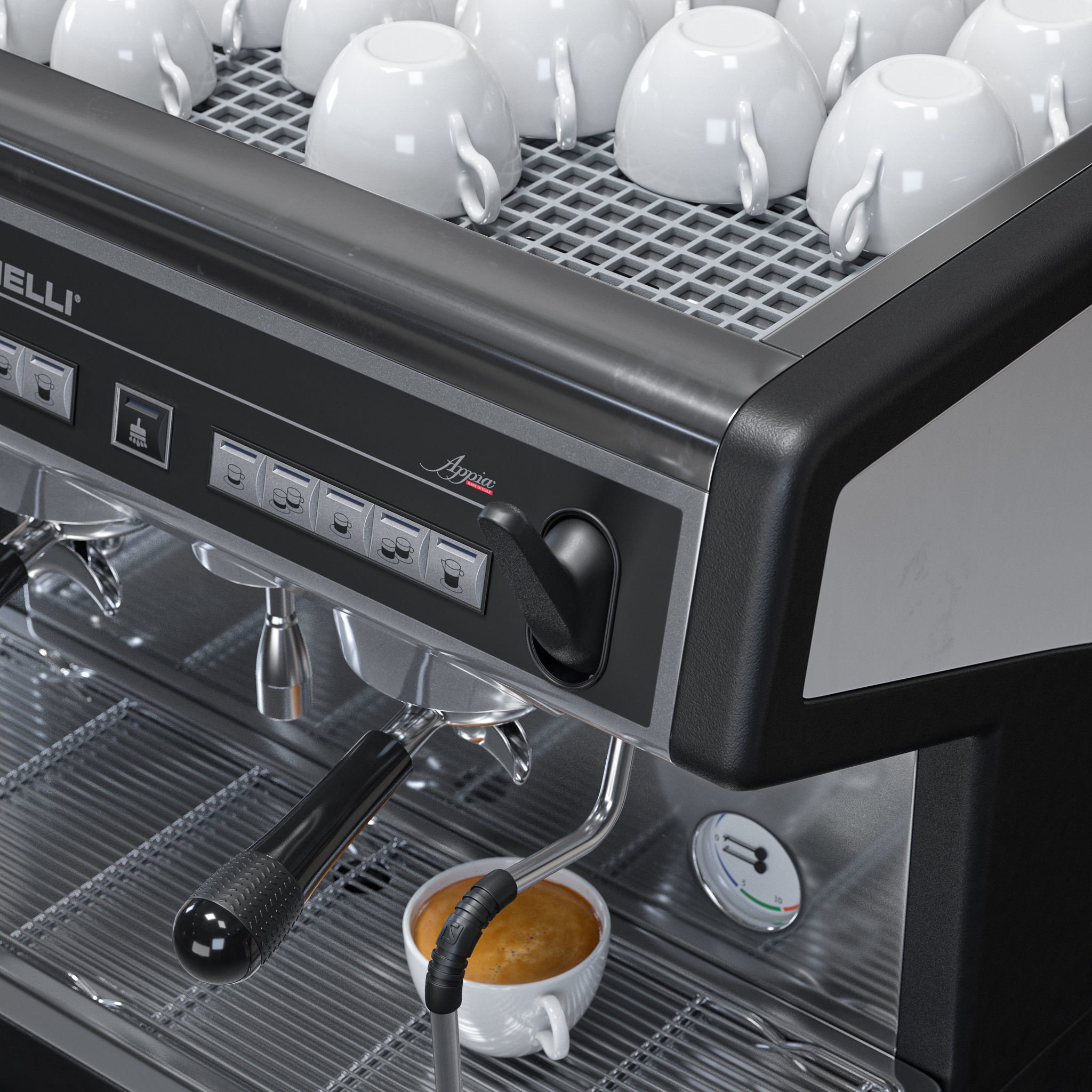 Coffee machine Nuova Simonelli Appia 2 Gr S Compact 3D model_5