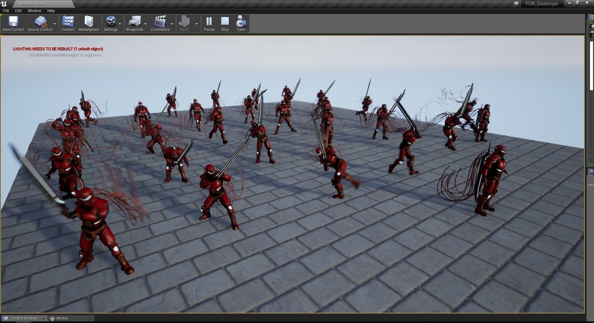 Destroyer Scifi  Low-poly 3D model_3