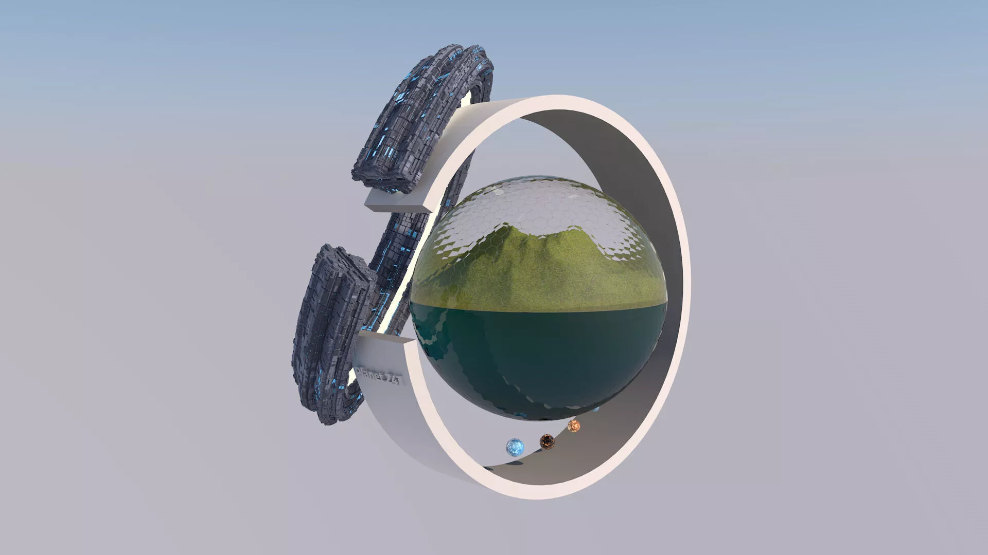 Planet Z41 Sci-Fi 3D model