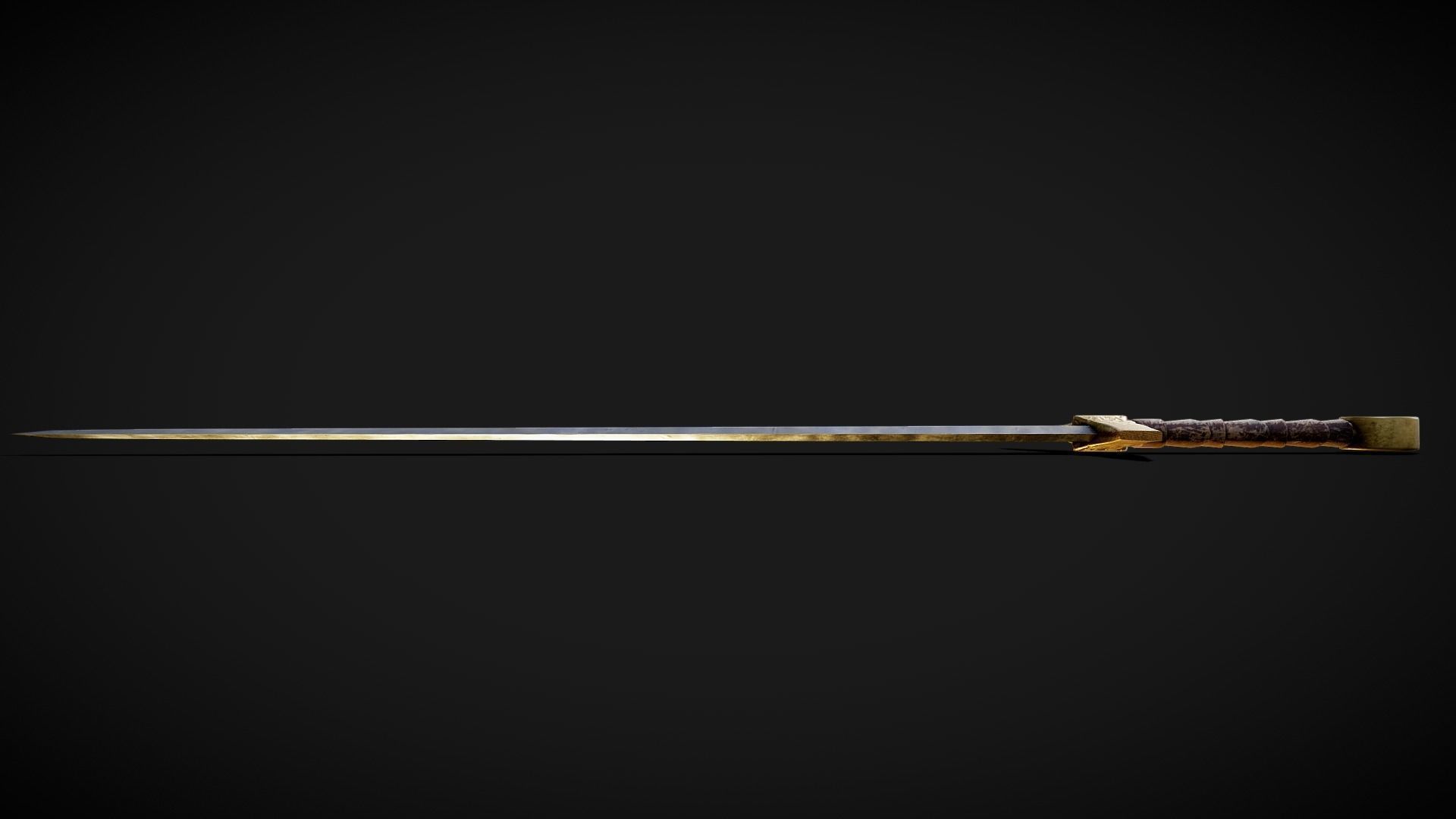 High Templar fantasy Greatsword Free low-poly 3D model_5